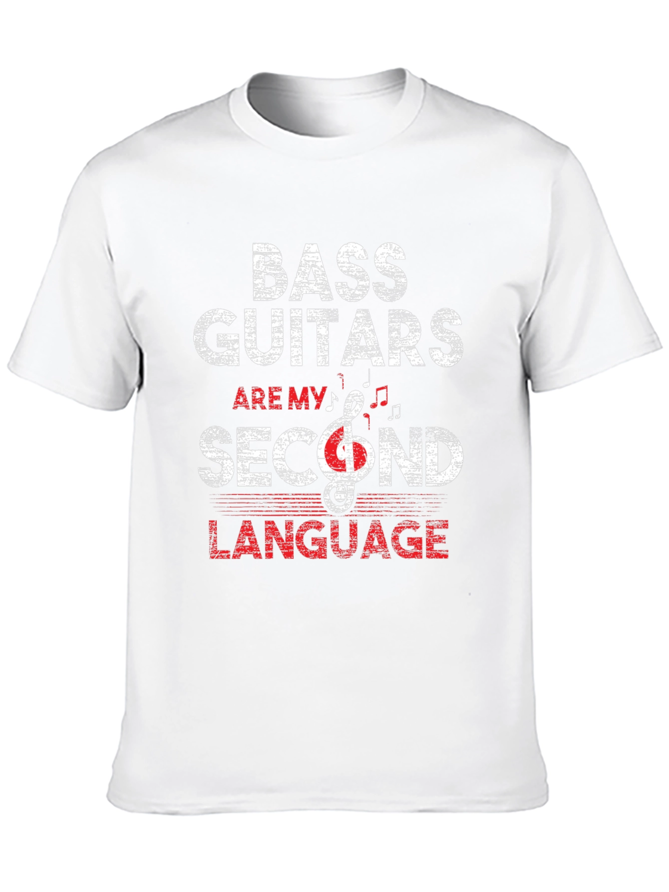 Bass Guitars Second Language Graphic Tee