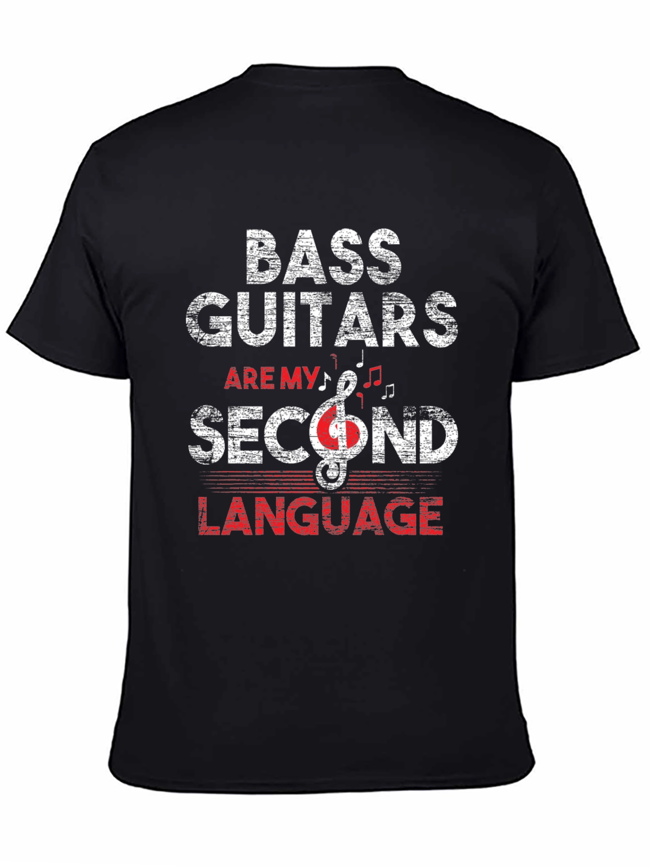 Bass Guitars Second Language Graphic Tee