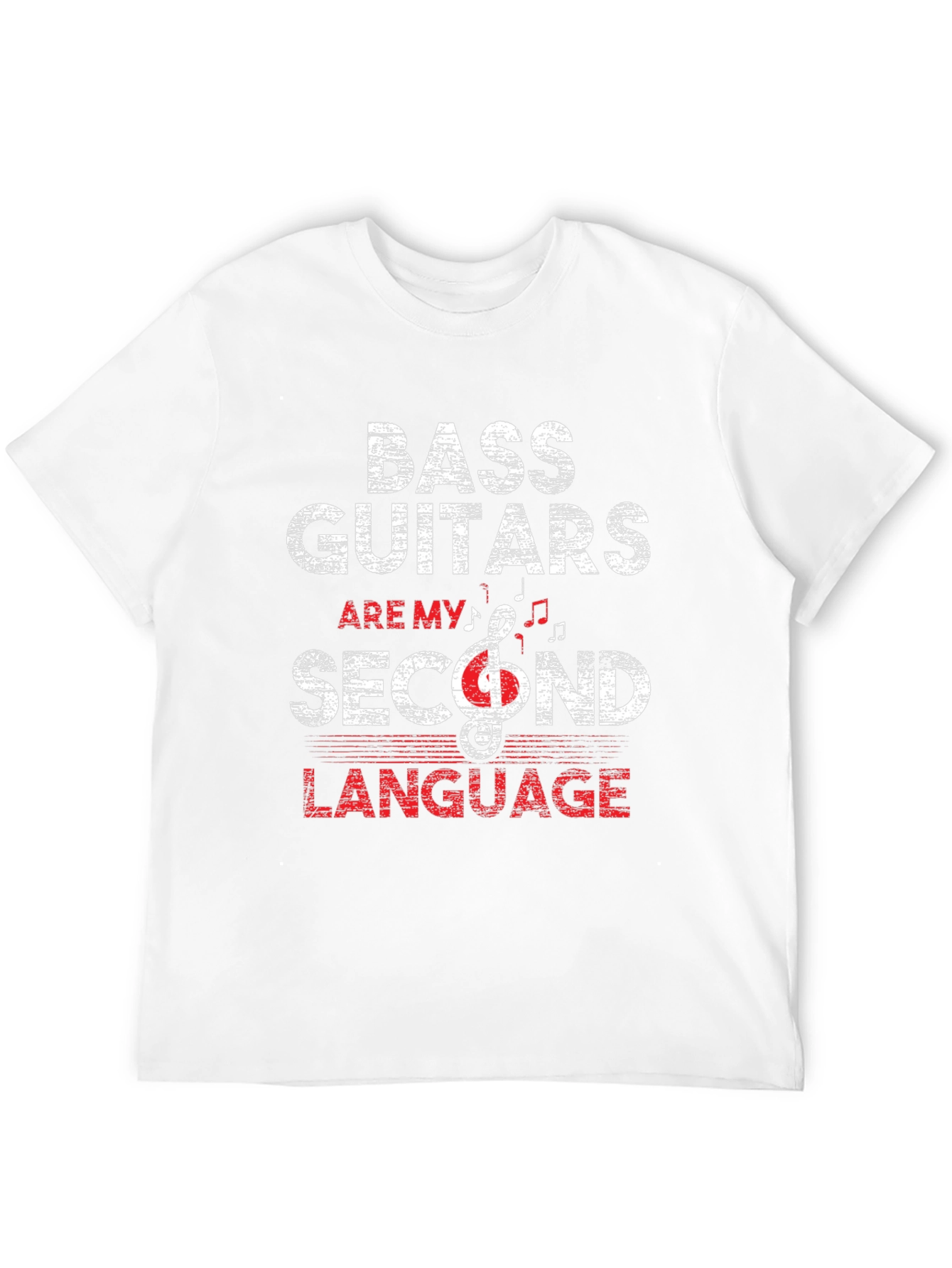 Bass Guitars Second Language Graphic Tee