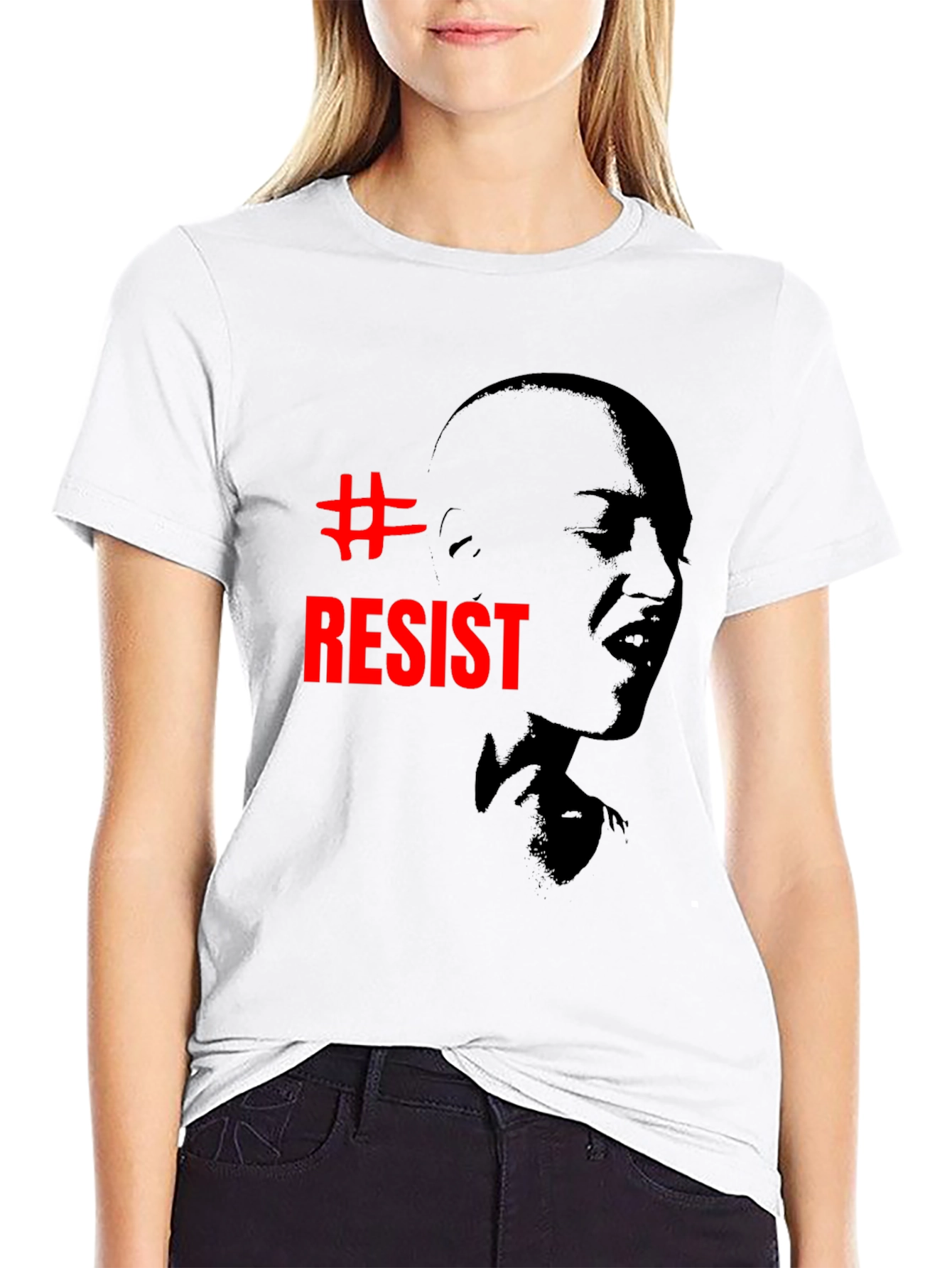 #Resist Graphic Print Black Unisex T-Shirt