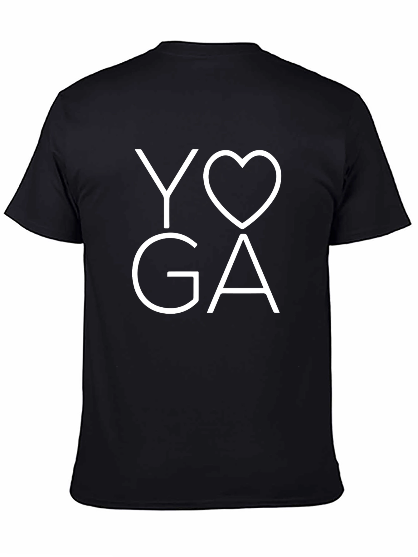 Yoga Love Graphic Black T-Shirt