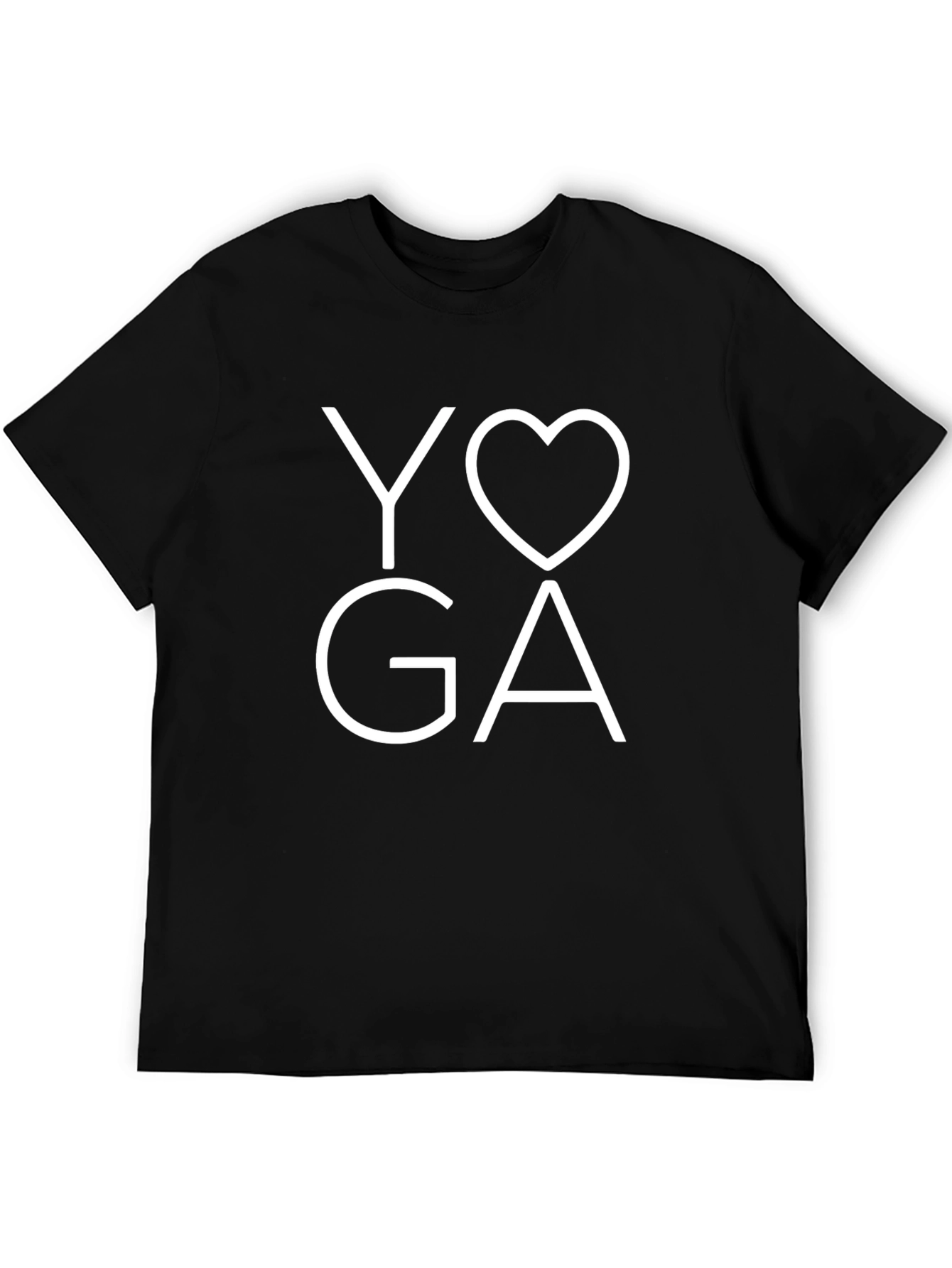Yoga Love Graphic Black T-Shirt