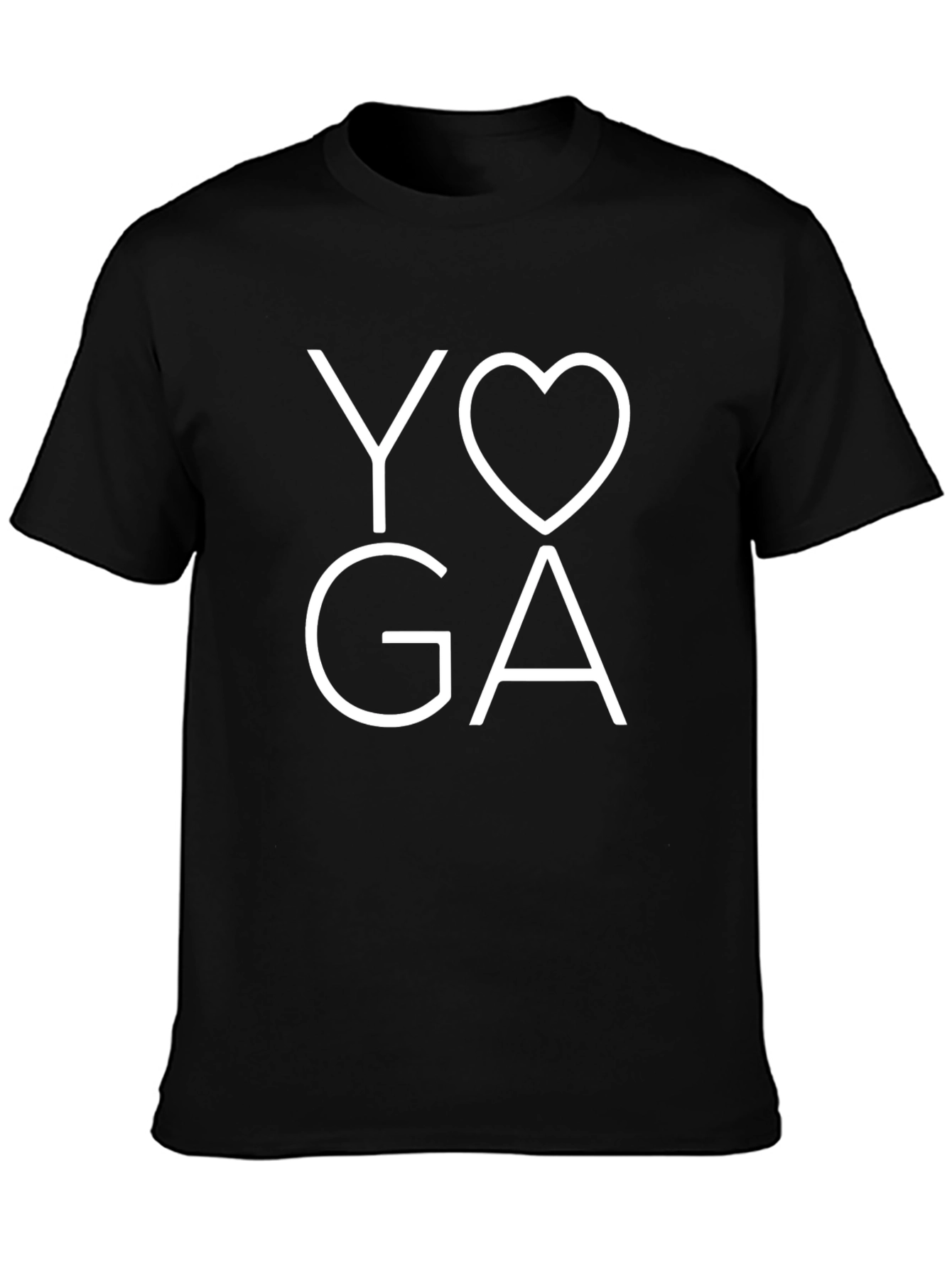 Yoga Love Graphic Black T-Shirt