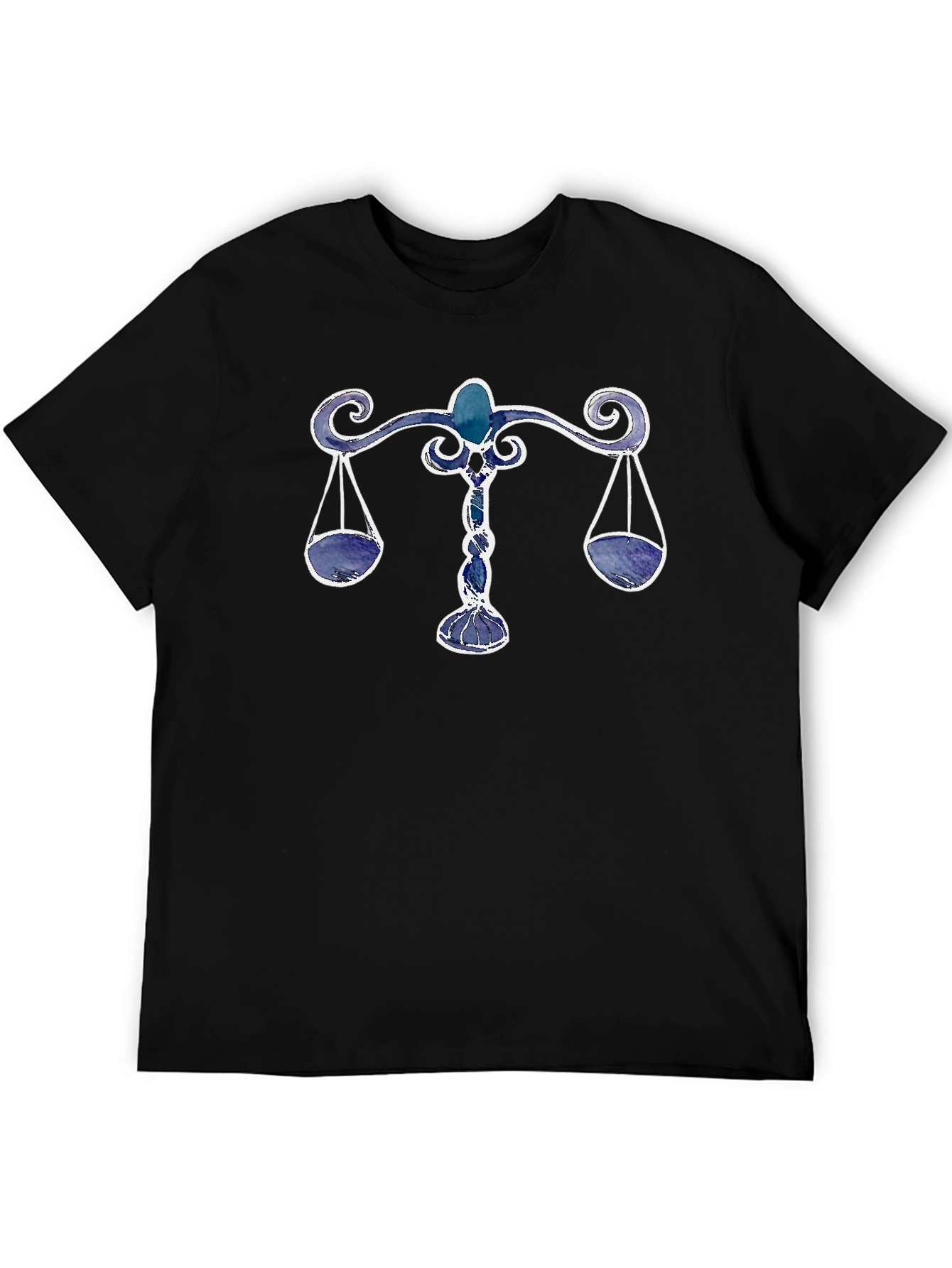Libra Zodiac Sign T-Shirt - Black