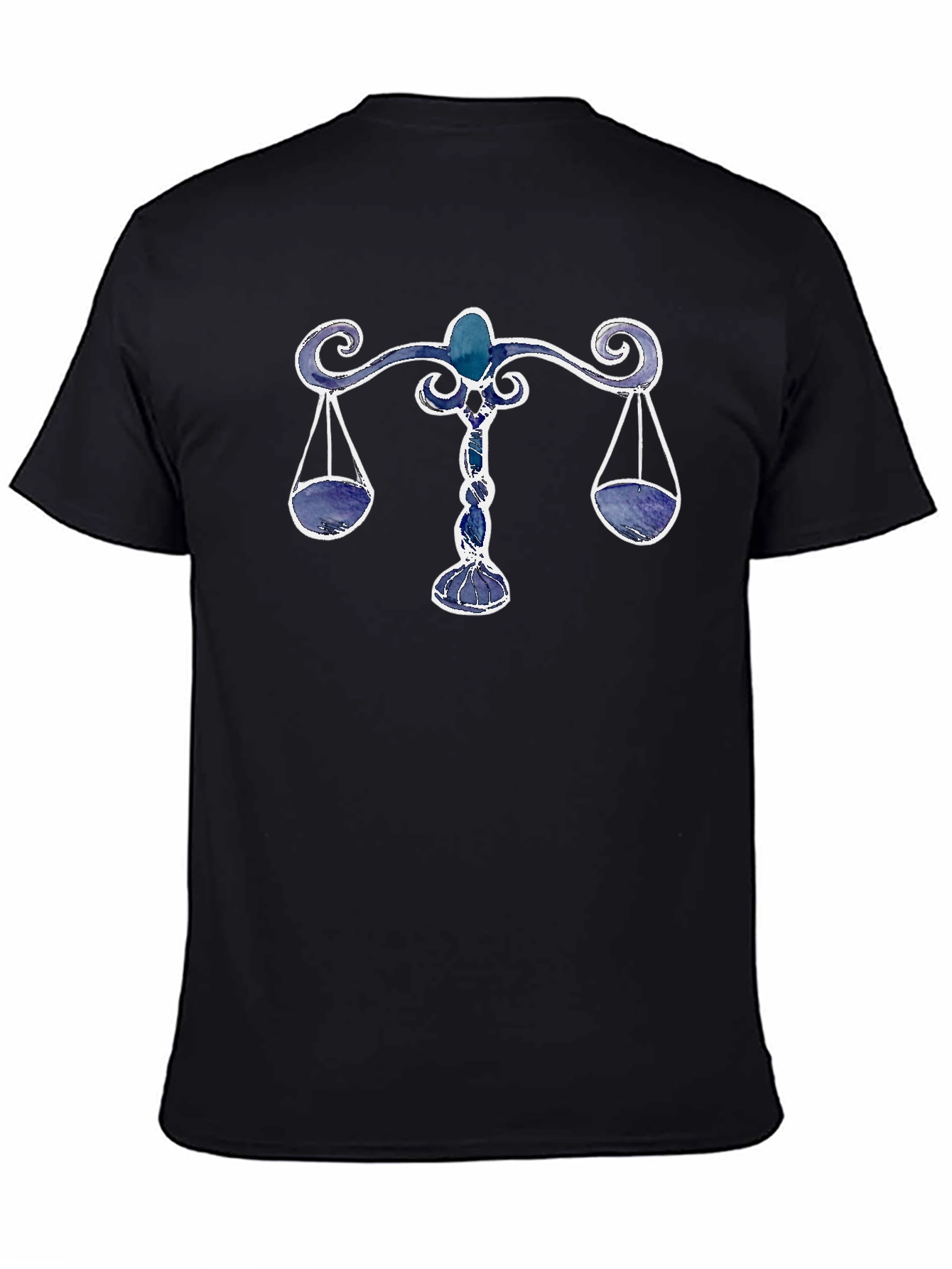 Libra Zodiac Sign T-Shirt - Black