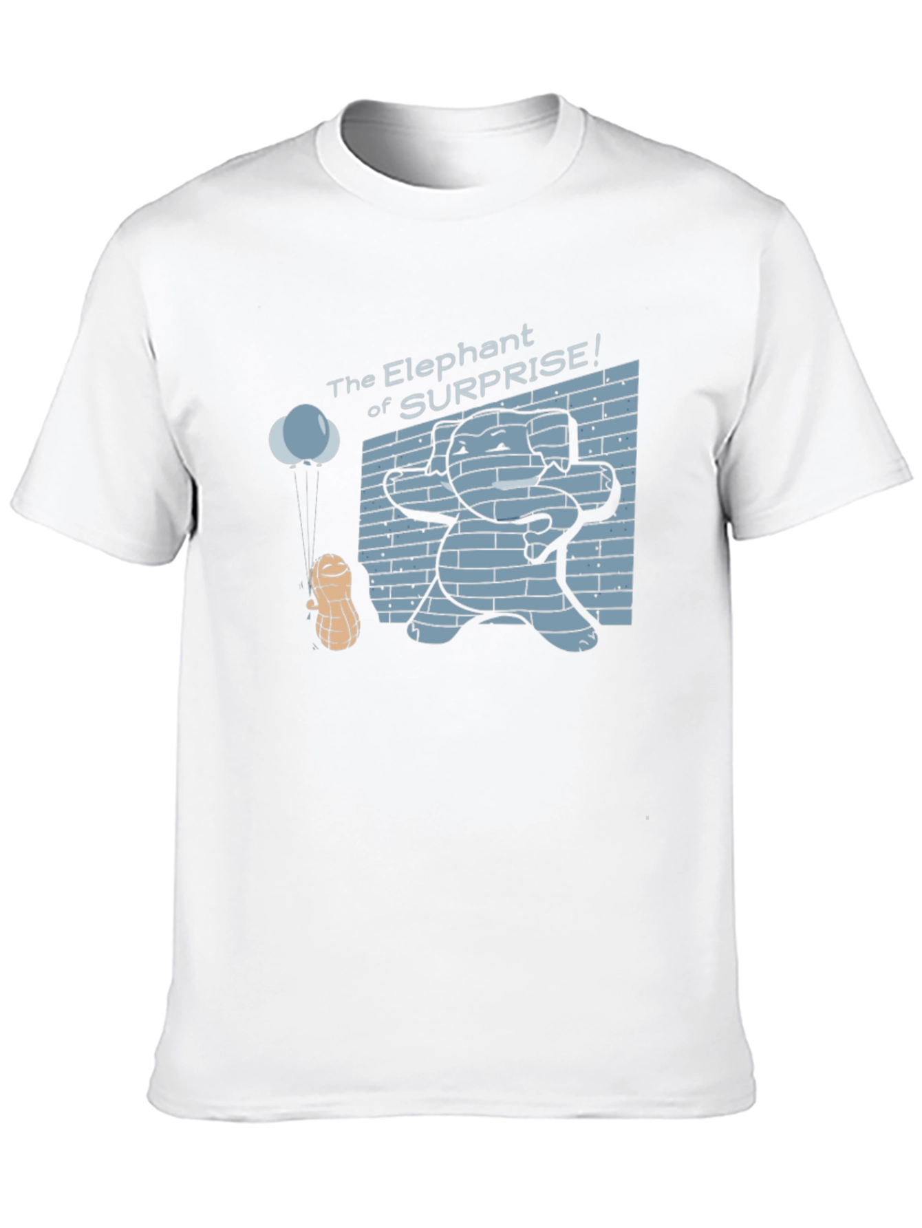 Elephant of Surprise Black Graphic Tee