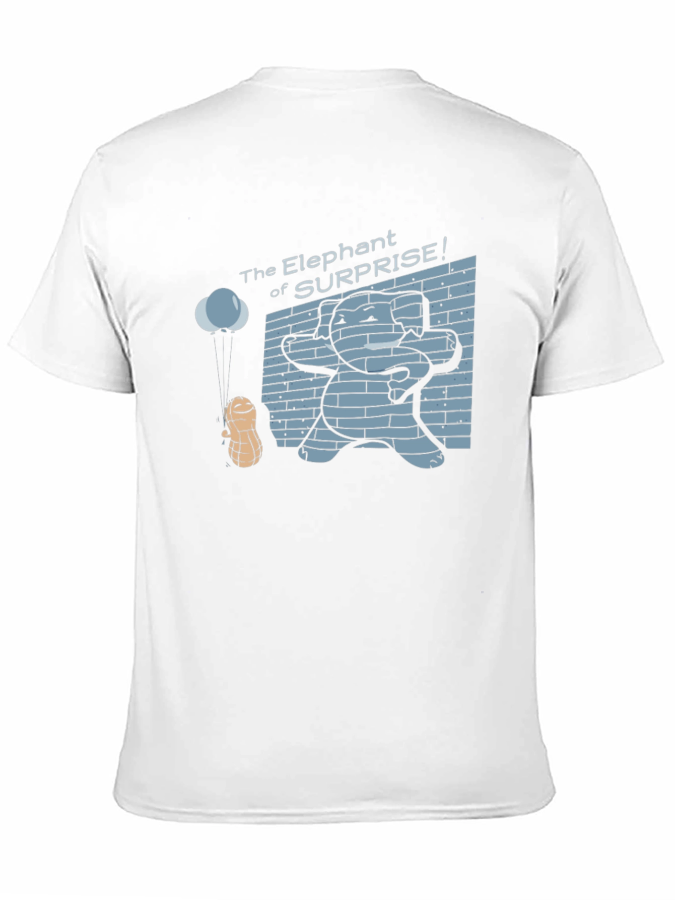 Elephant of Surprise Black Graphic Tee