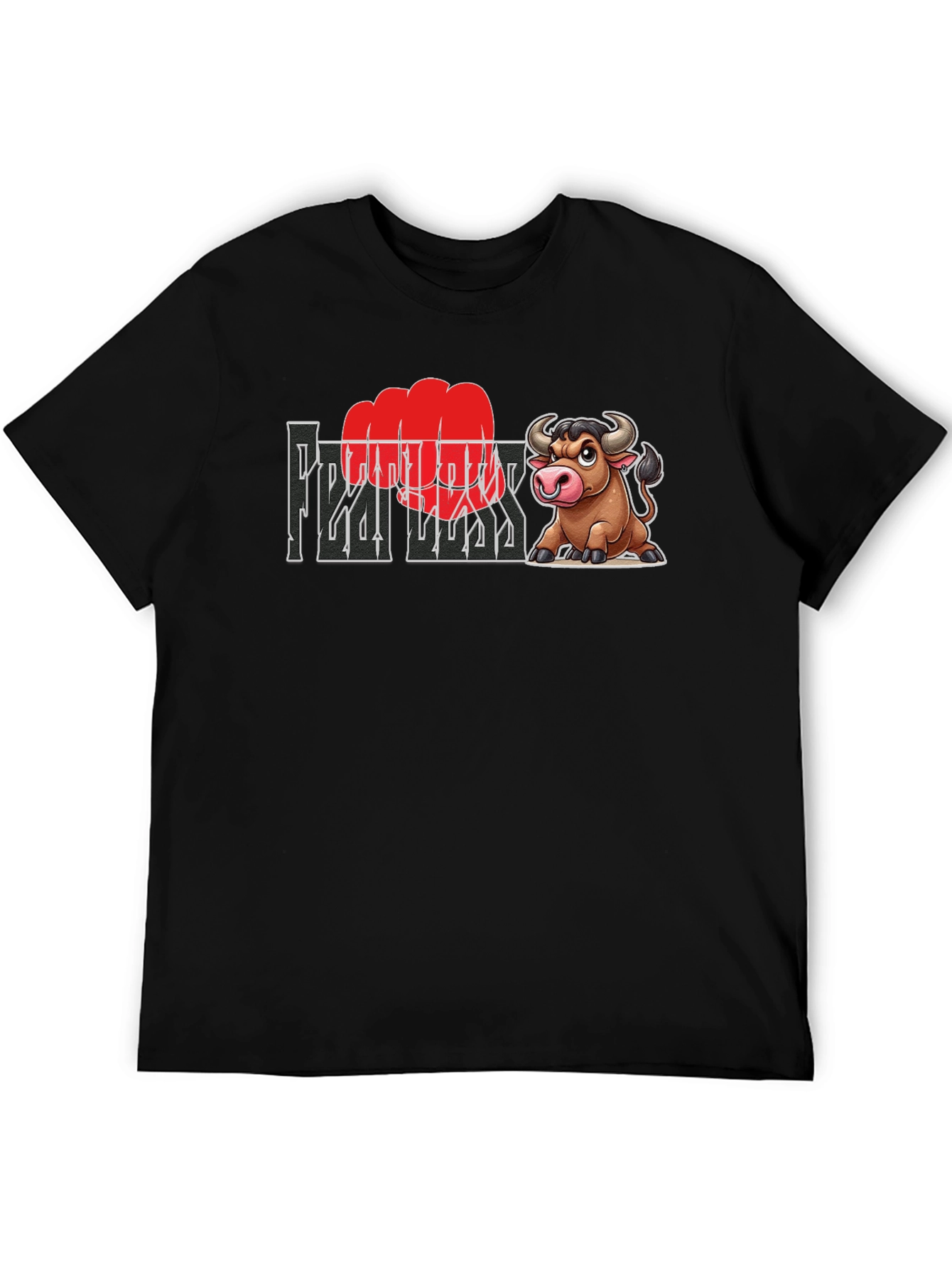 Fearless Bull Graphic Tee - Bold & Unique Design