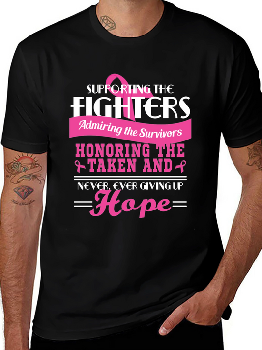 Breast Cancer Awareness T-Shirt Supporting the Fighters