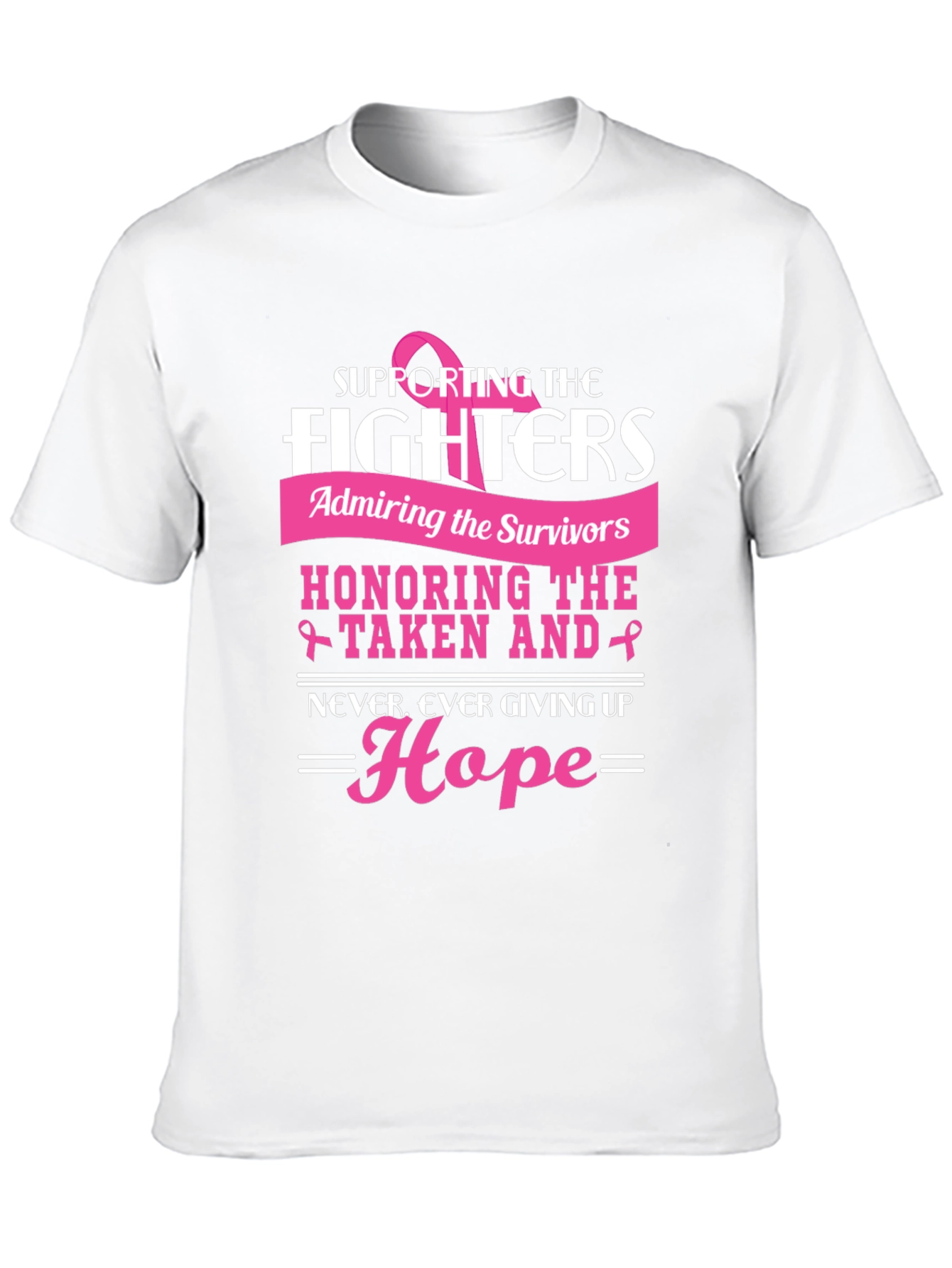 Breast Cancer Awareness T-Shirt Supporting the Fighters