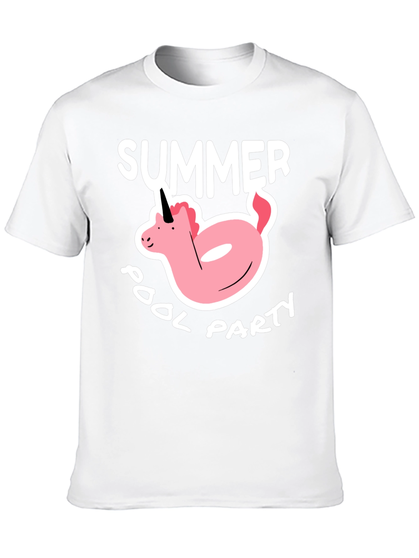 Summer Pool Party Unicorn Float T-Shirt
