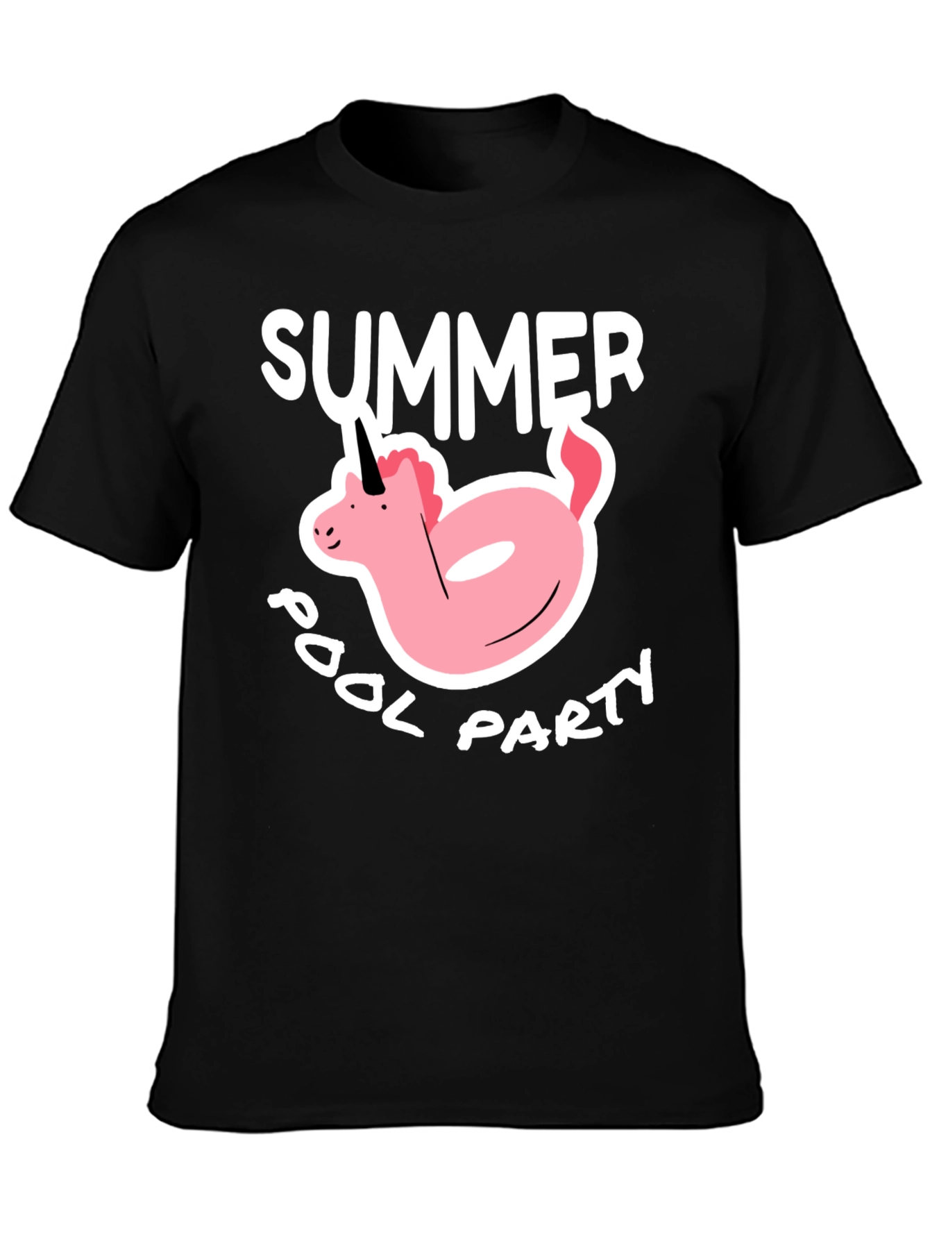 Summer Pool Party Unicorn Float T-Shirt