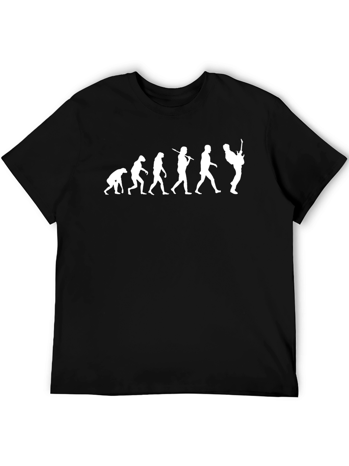 Evolution of Guitarist Black T-Shirt