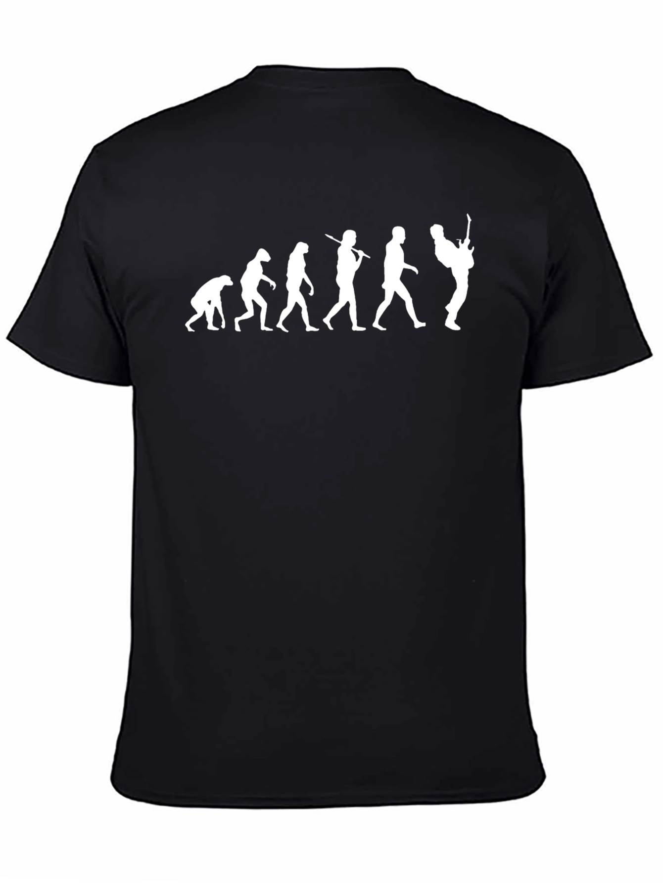 Evolution of Guitarist Black T-Shirt