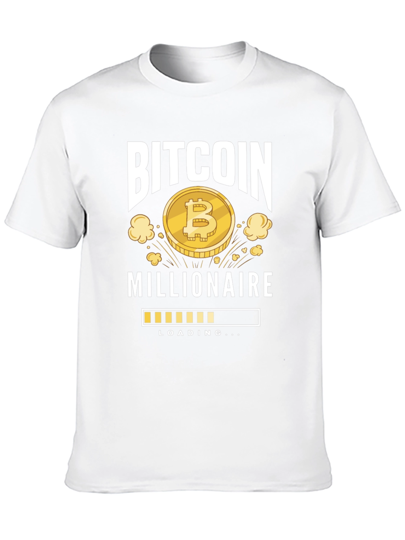 Bitcoin Millionaire Loading Black T-Shirt