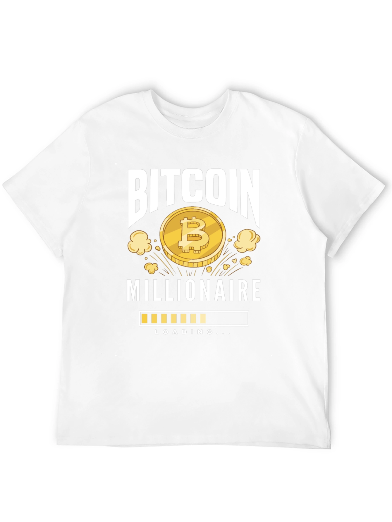 Bitcoin Millionaire Loading Black T-Shirt