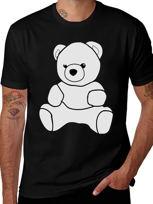 Cute Teddy Bear Graphic Tee - Soft Cotton Comfort