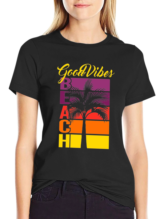Good Vibes Beach Graphic T-Shirt