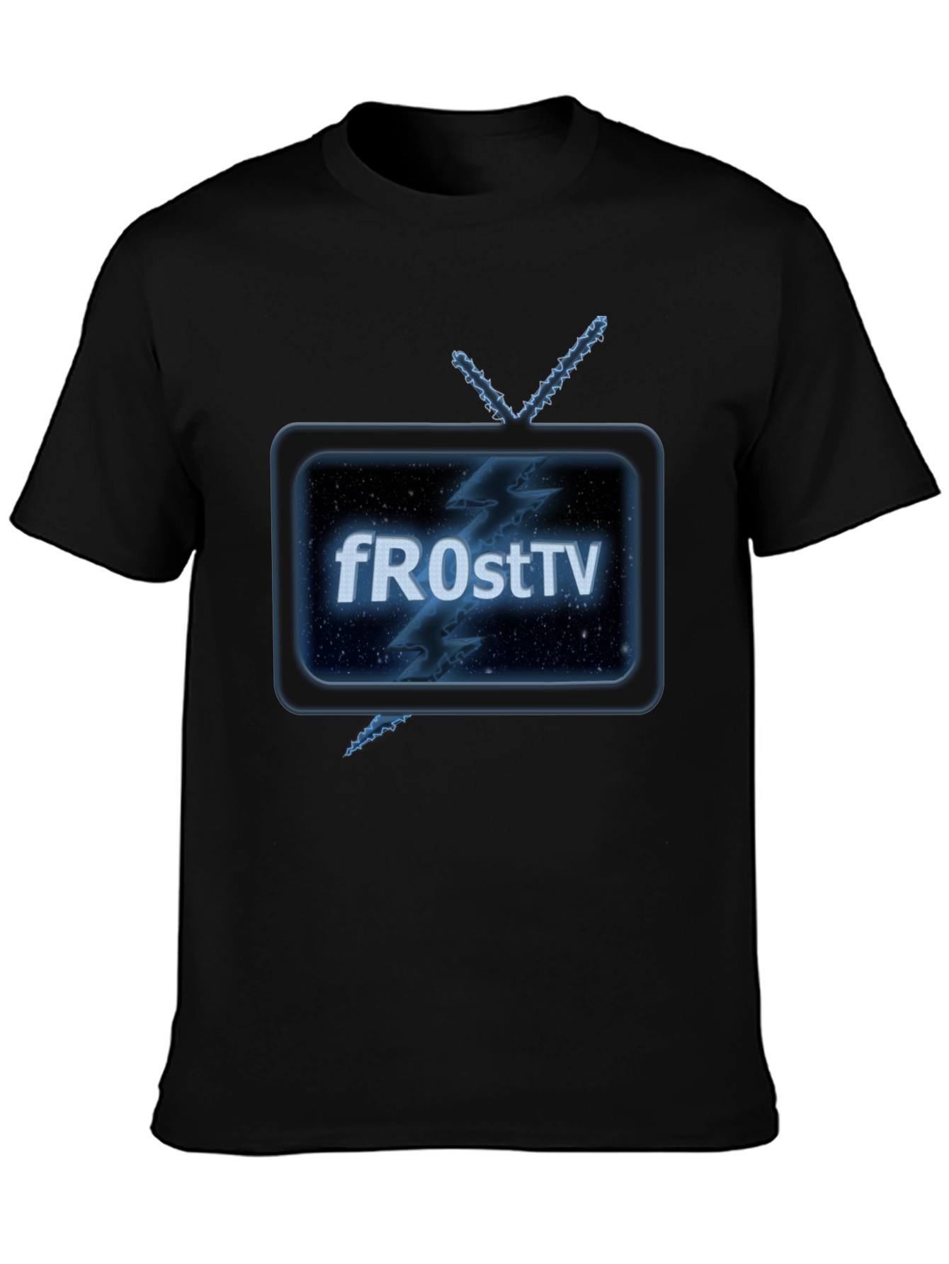 Retro fROstTV Black T-Shirt