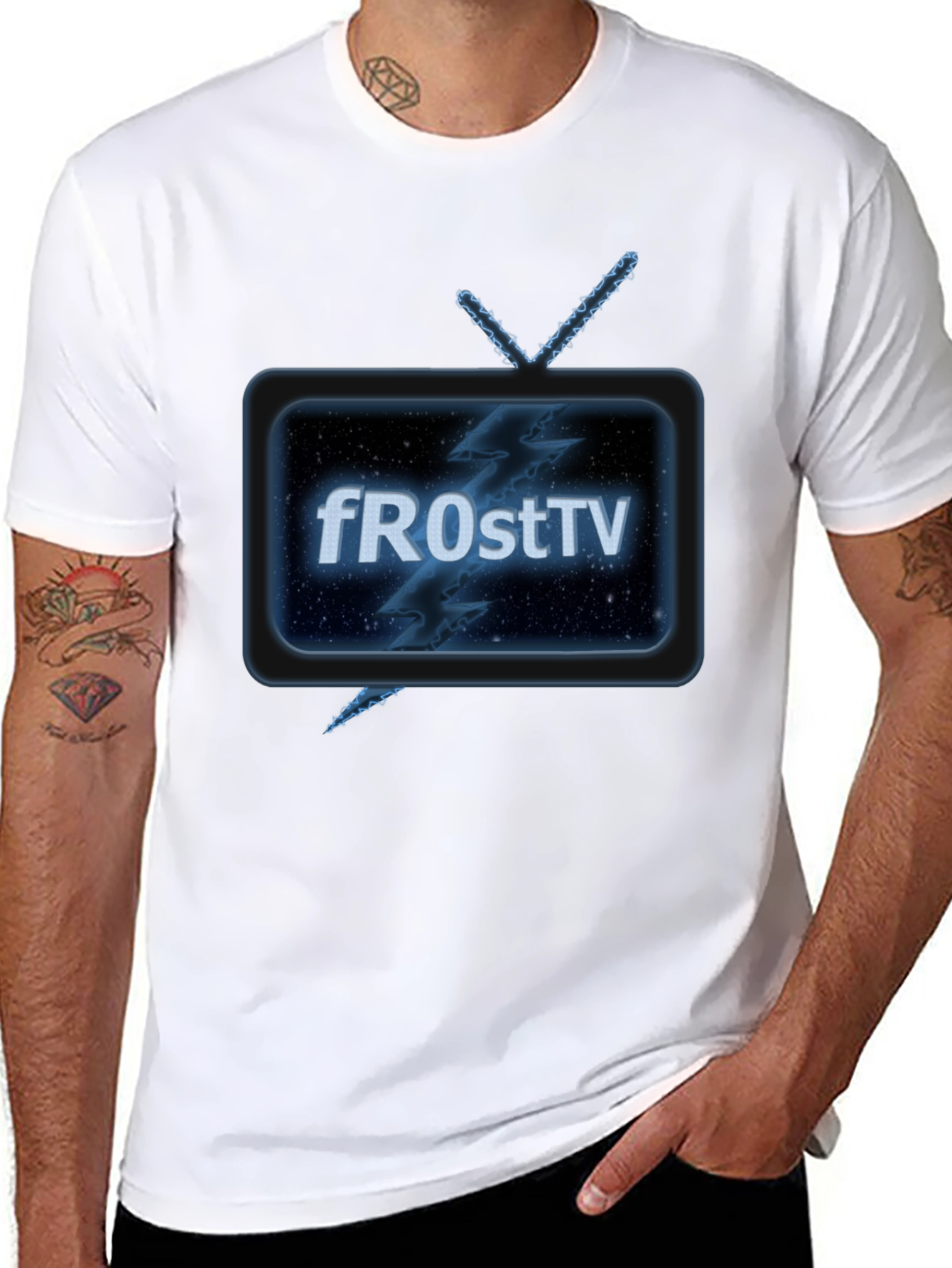 Retro fROstTV Black T-Shirt