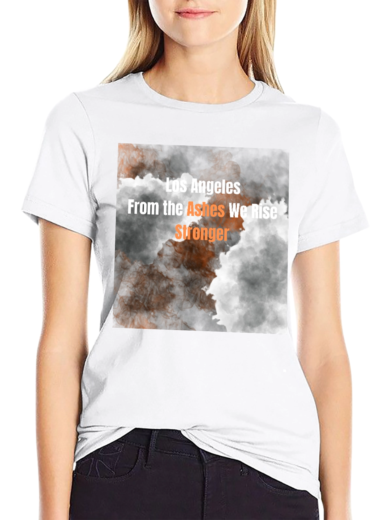 Los Angeles We Rise Stronger Graphic Tee