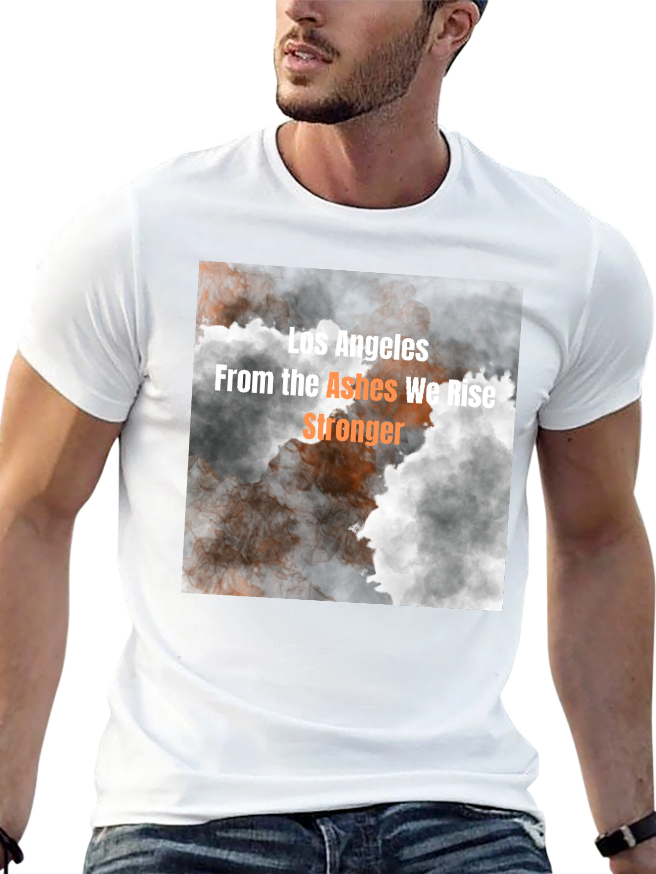 Los Angeles We Rise Stronger Graphic Tee