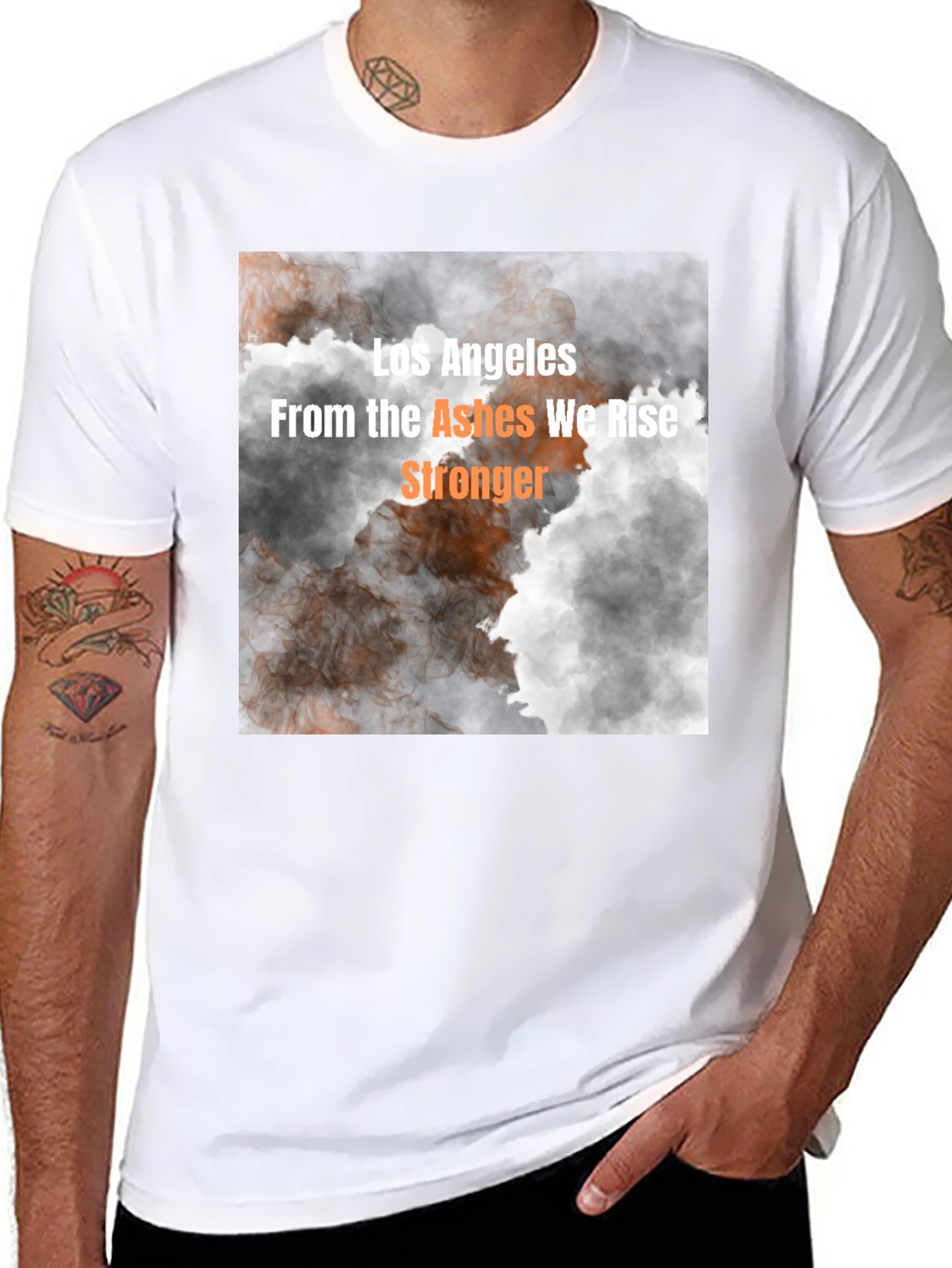 Los Angeles We Rise Stronger Graphic Tee