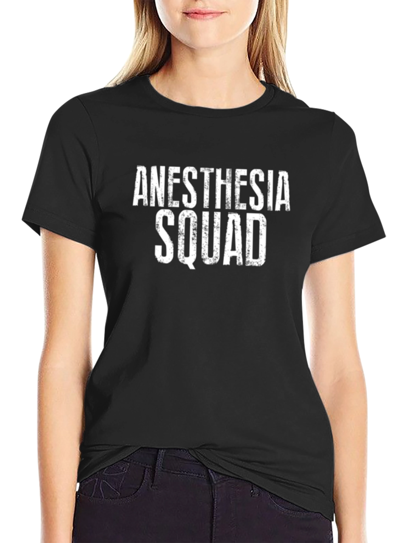 Anesthesia Squad Black T-Shirt - Medical Team Apparel