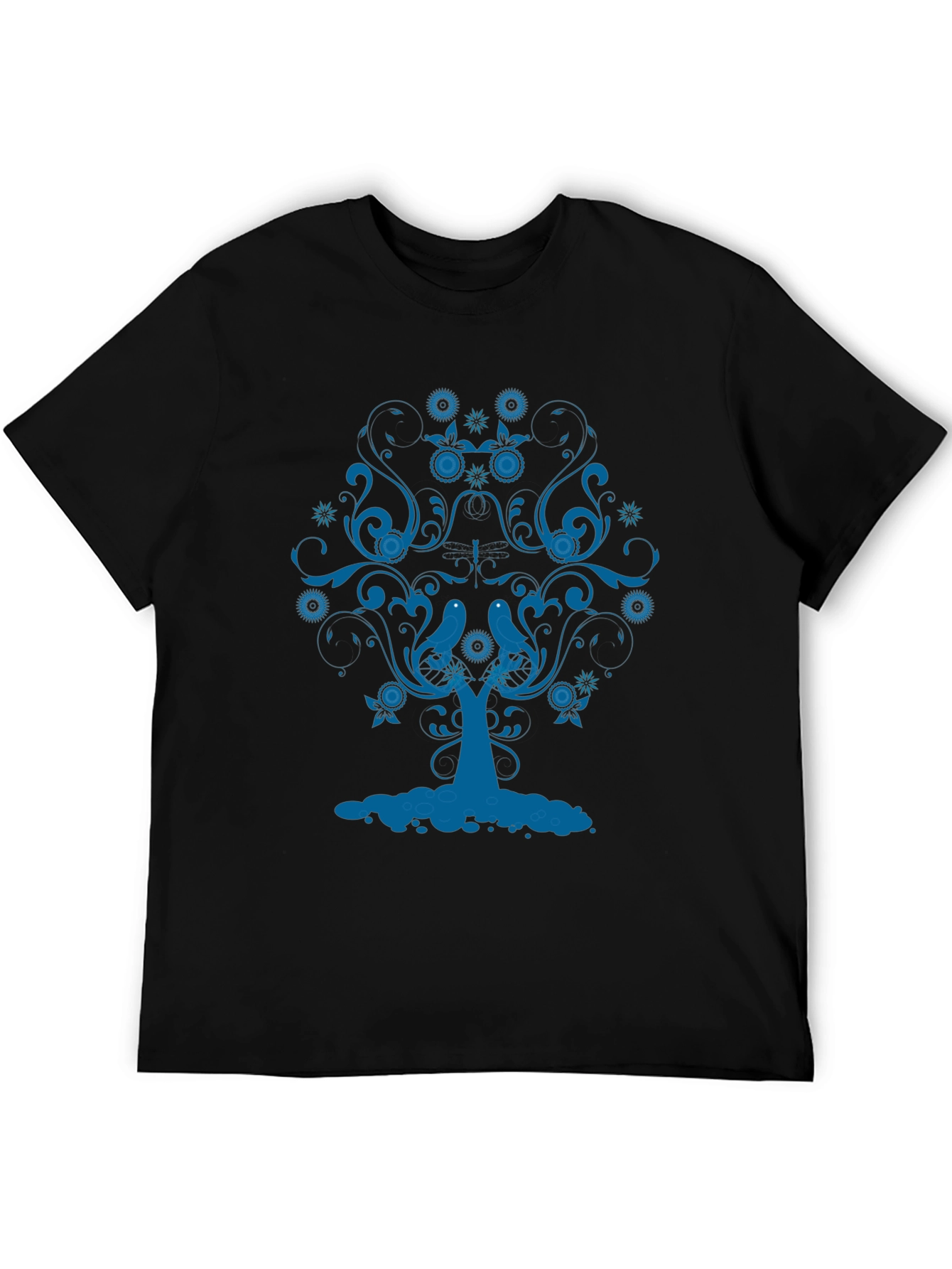 Blue Tree Graphic Tee - Stylish Comfort