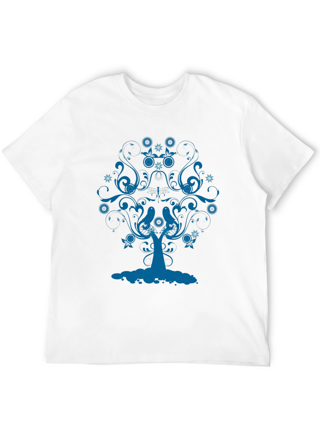 Blue Tree Graphic Tee - Stylish Comfort