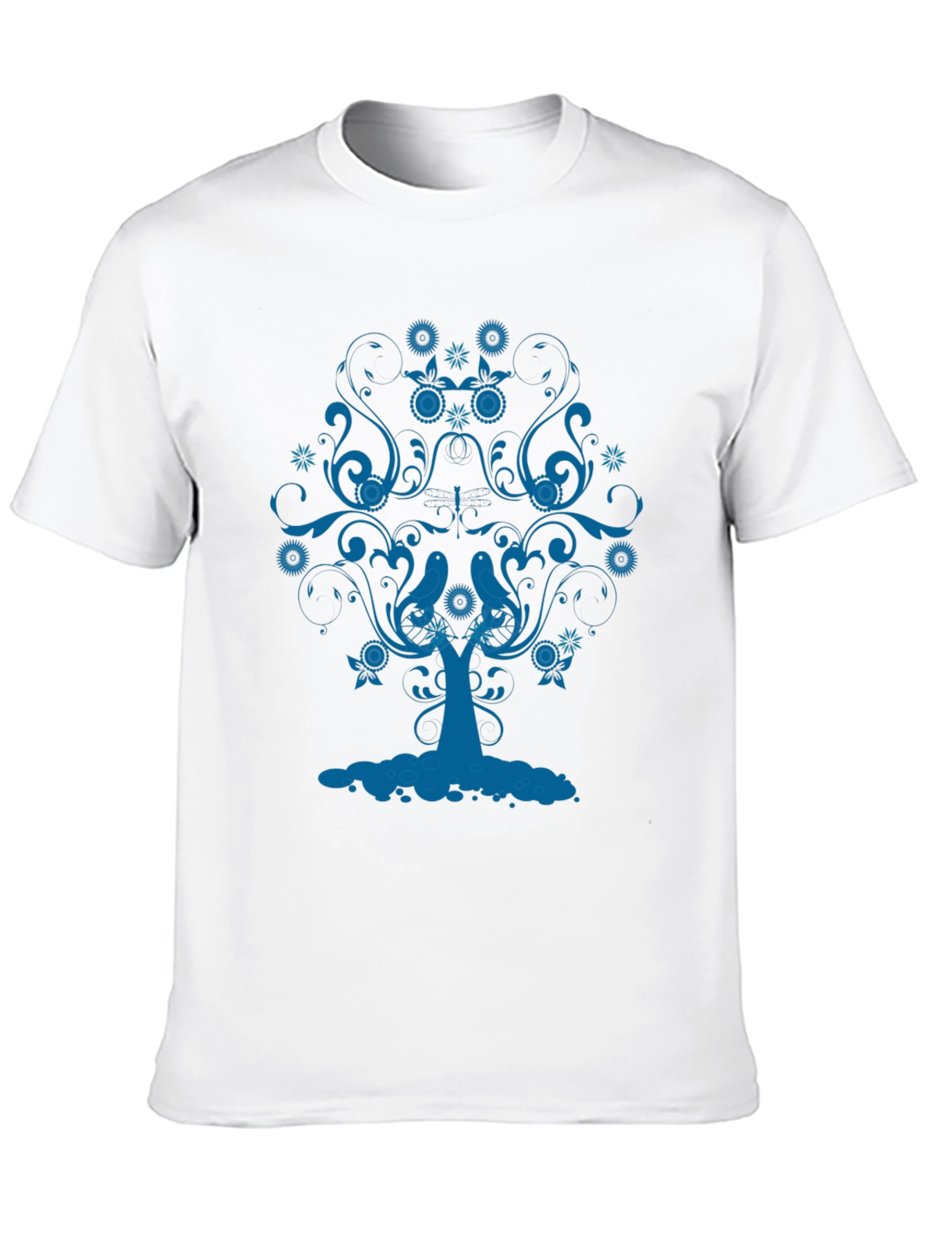 Blue Tree Graphic Tee - Stylish Comfort