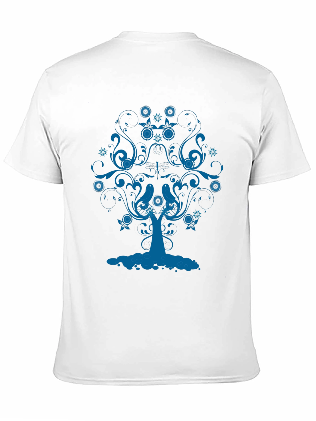 Blue Tree Graphic Tee - Stylish Comfort