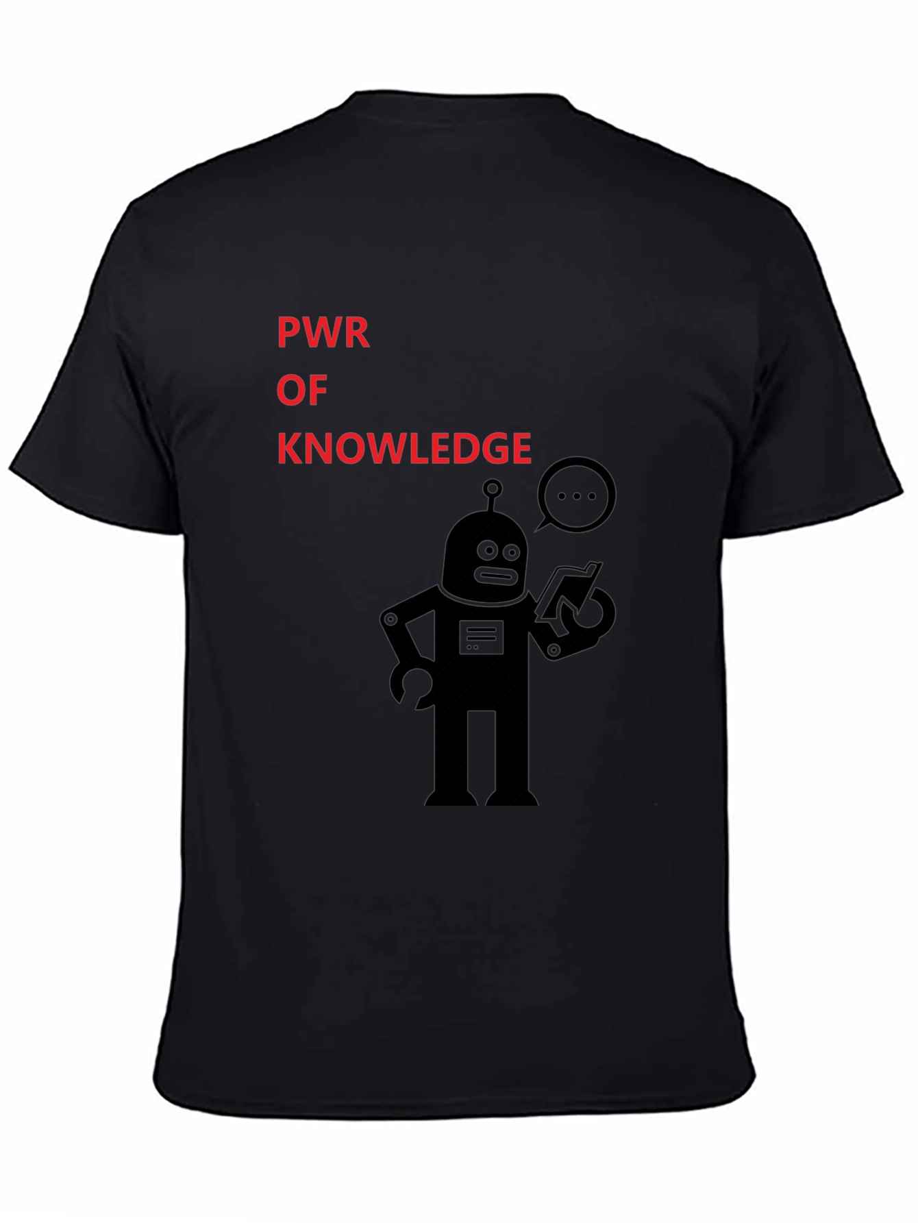 Power of Knowledge Robot Graphic T-Shirt