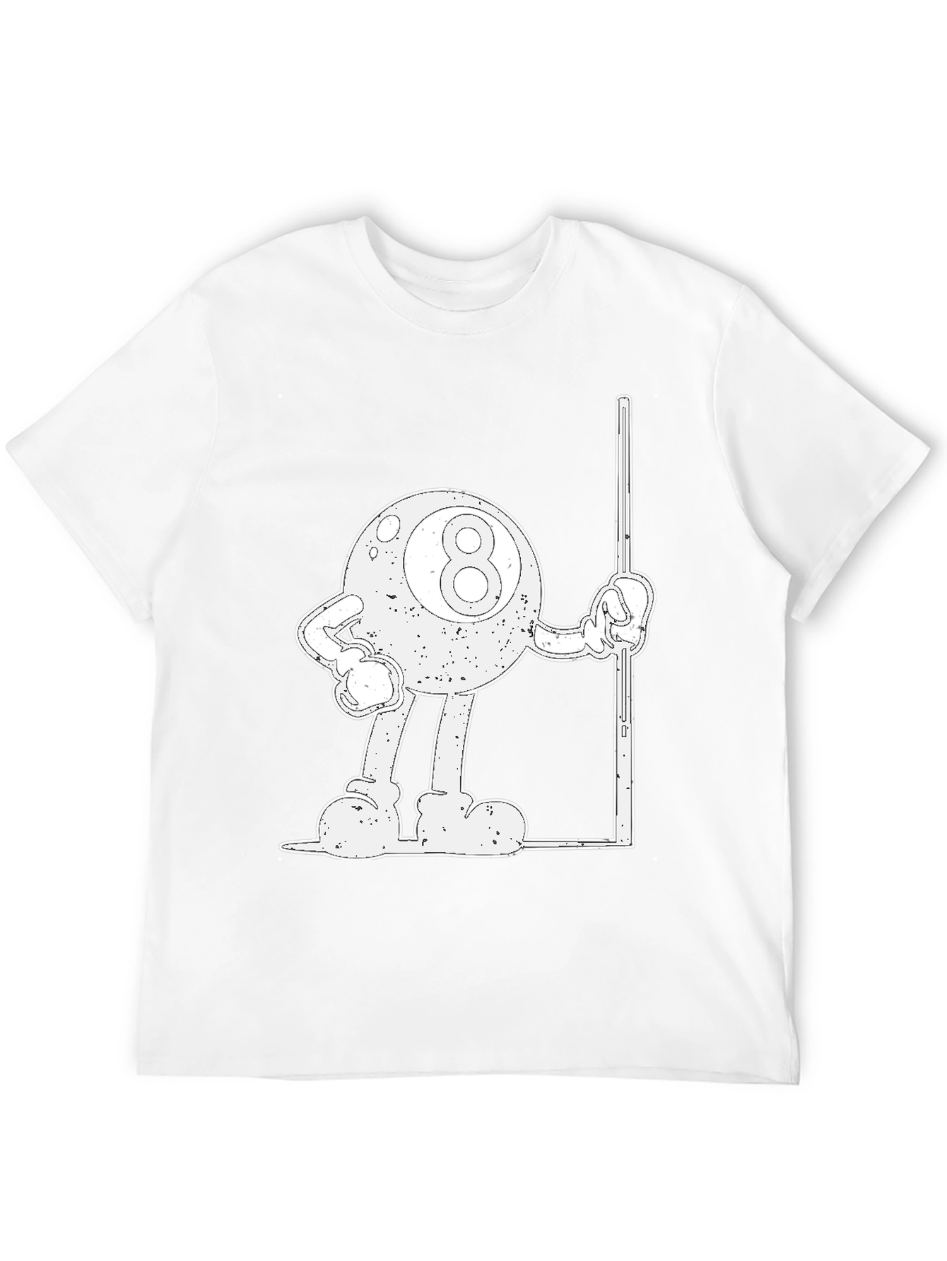 Retro 8 Ball T-Shirt - Black
