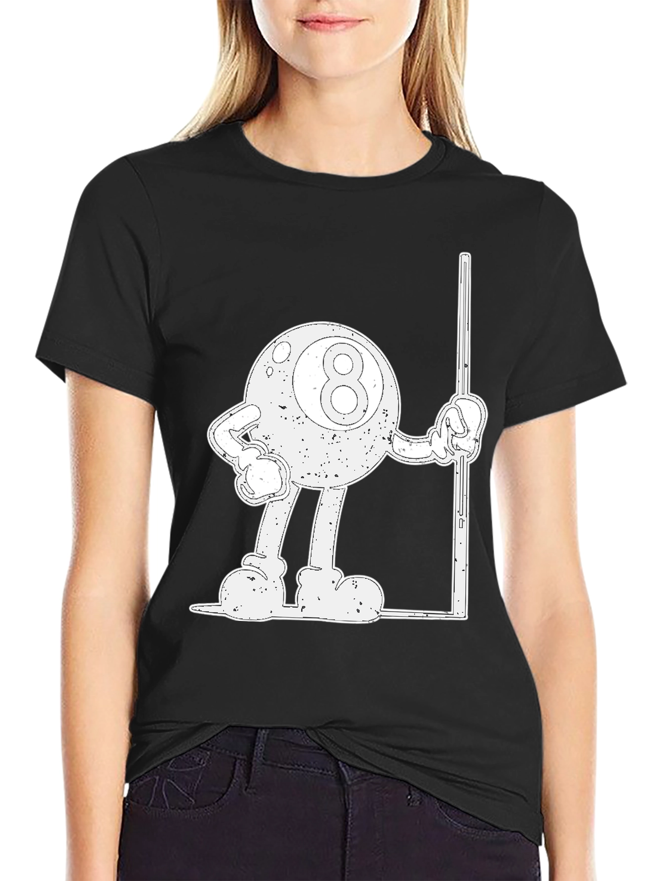 Retro 8 Ball T-Shirt - Black