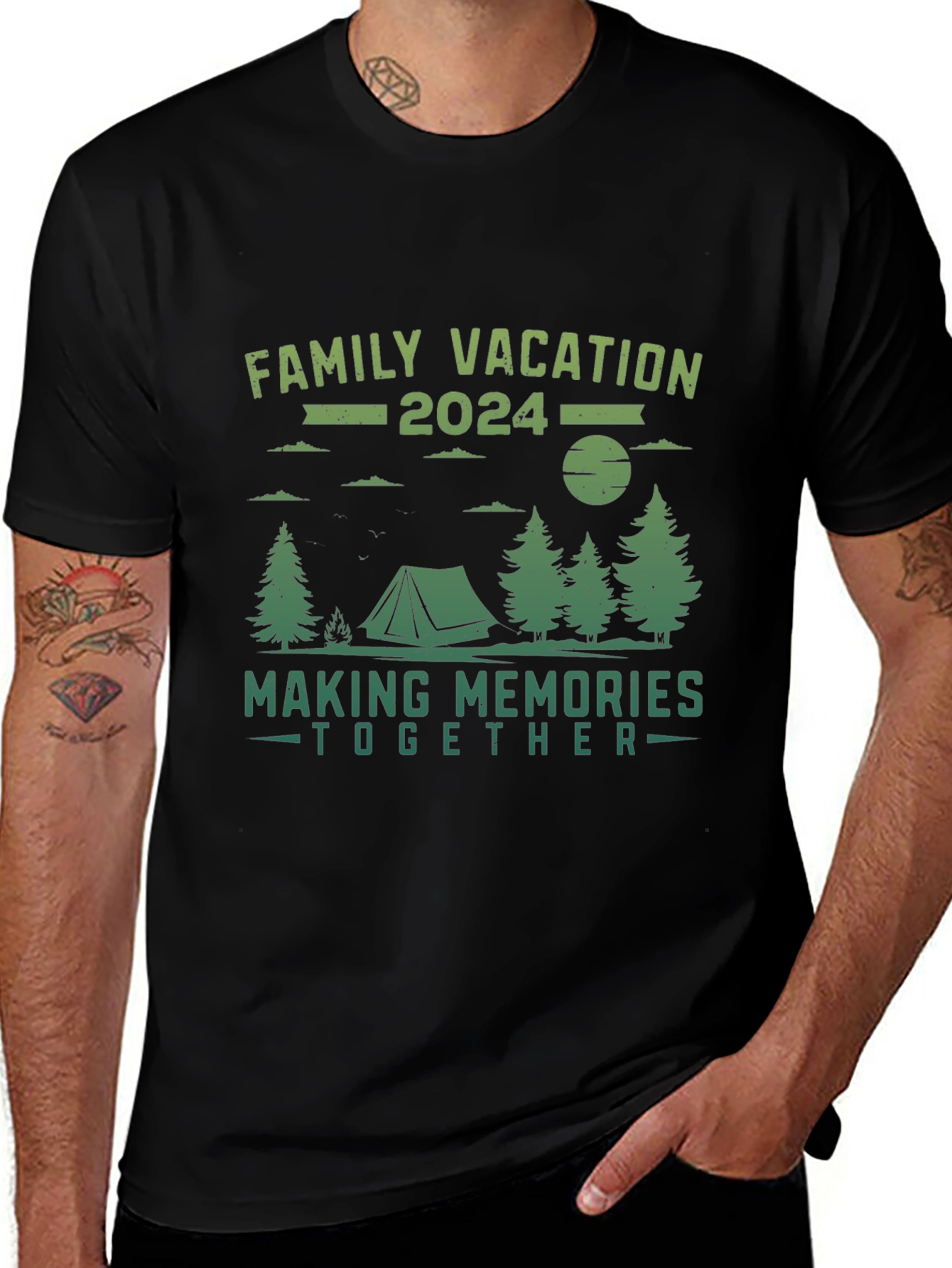 Family Vacation 2024 Camping T-Shirt