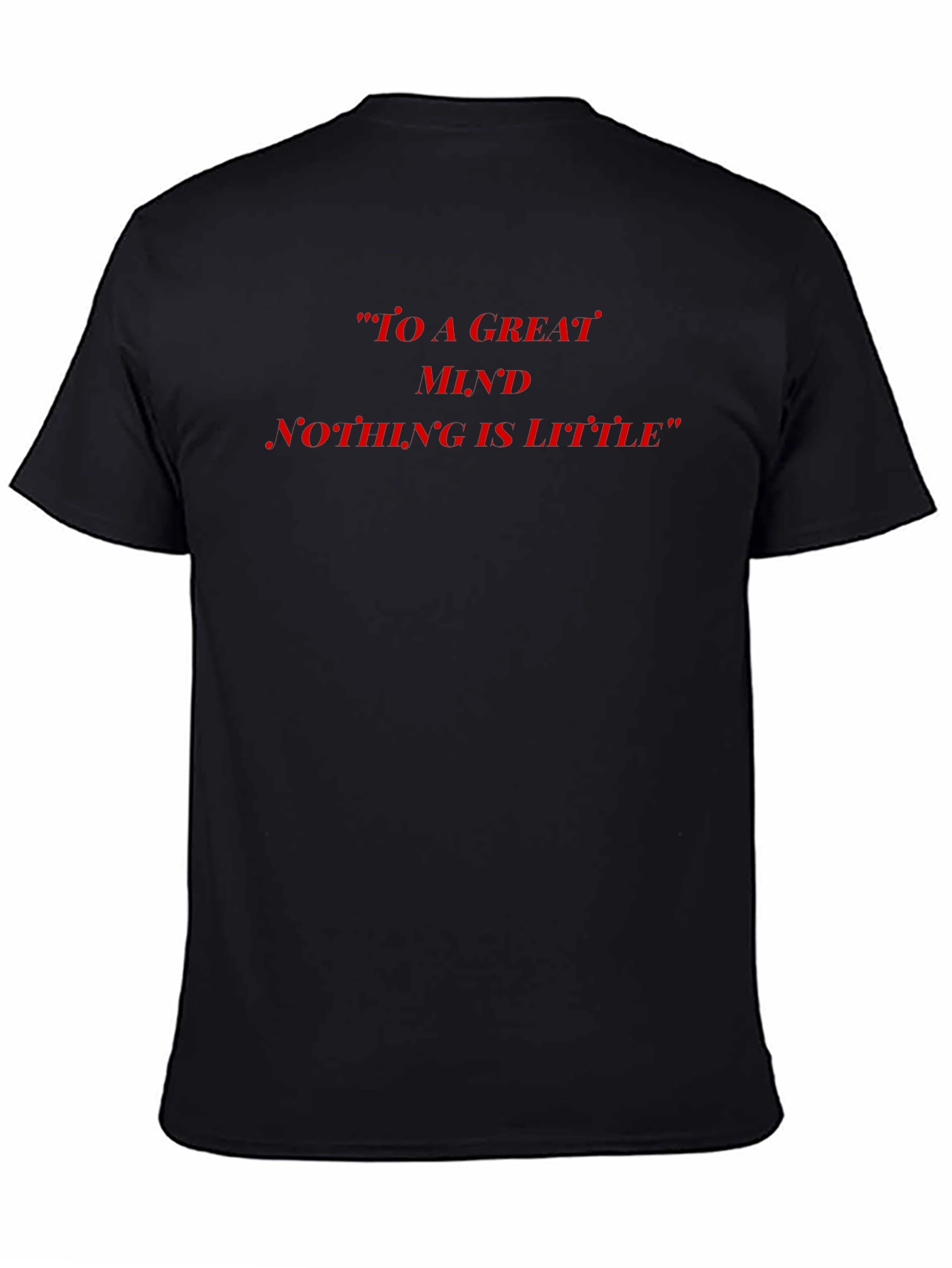 Inspirational Quote Graphic Tee - Black