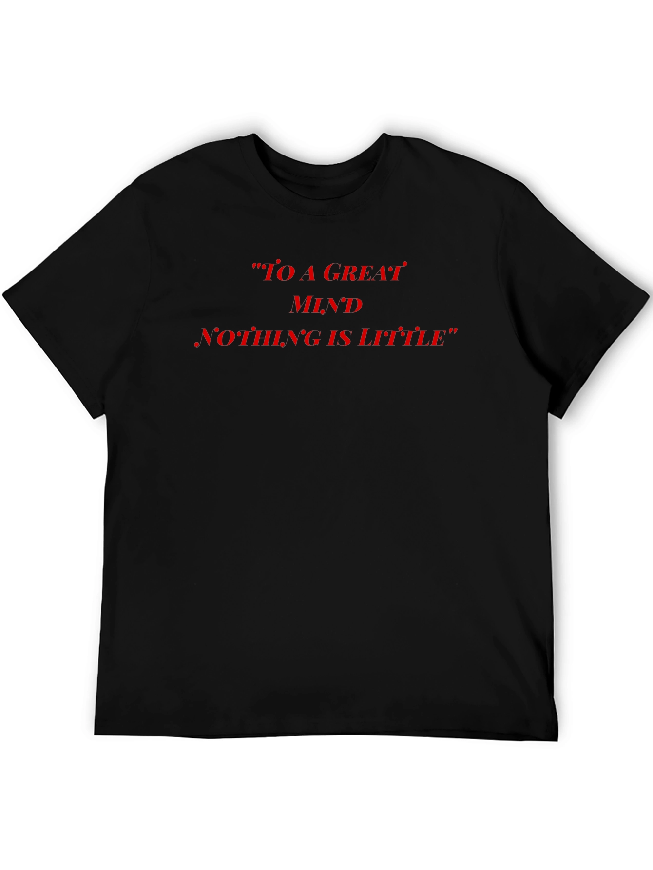 Inspirational Quote Graphic Tee - Black