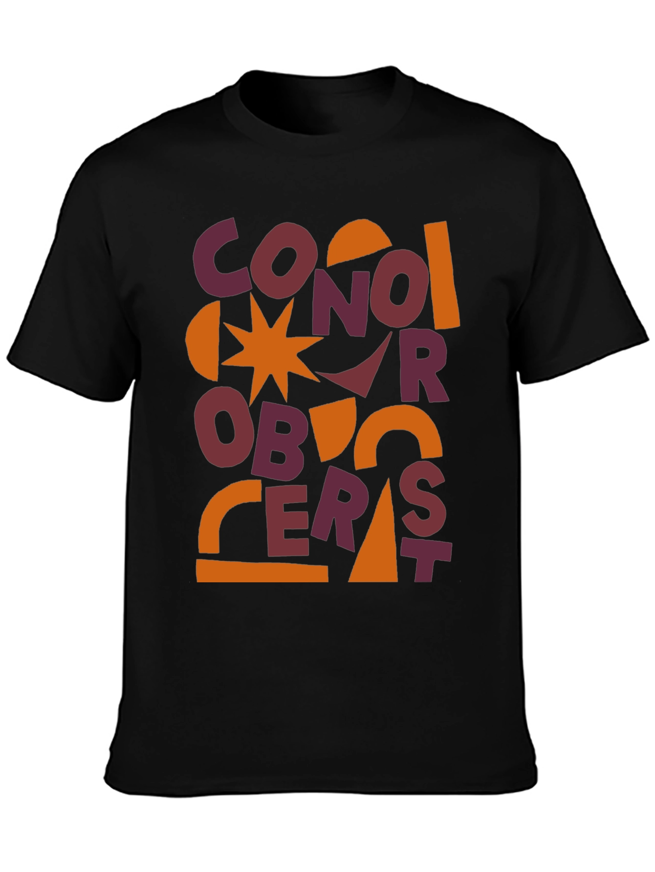 Abstract Graphic Print Mens T-Shirt