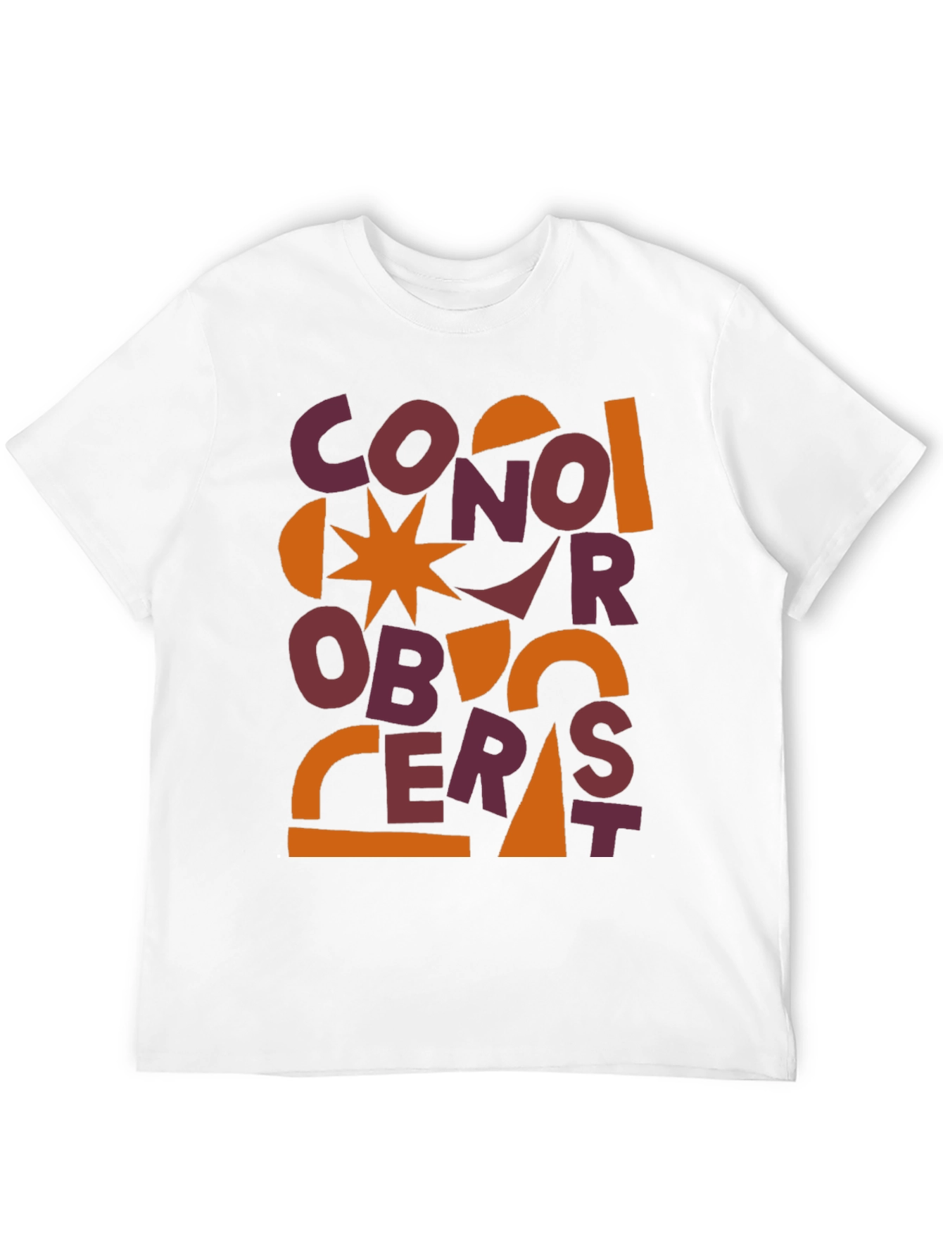 Abstract Graphic Print Mens T-Shirt