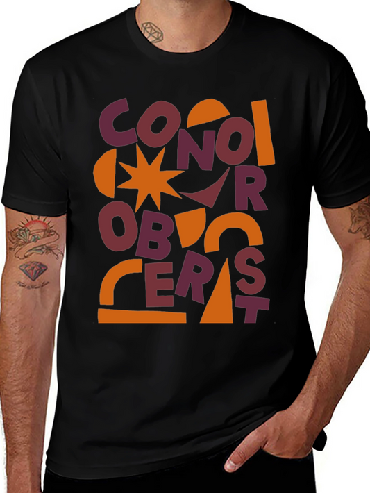 Abstract Graphic Print Mens T-Shirt