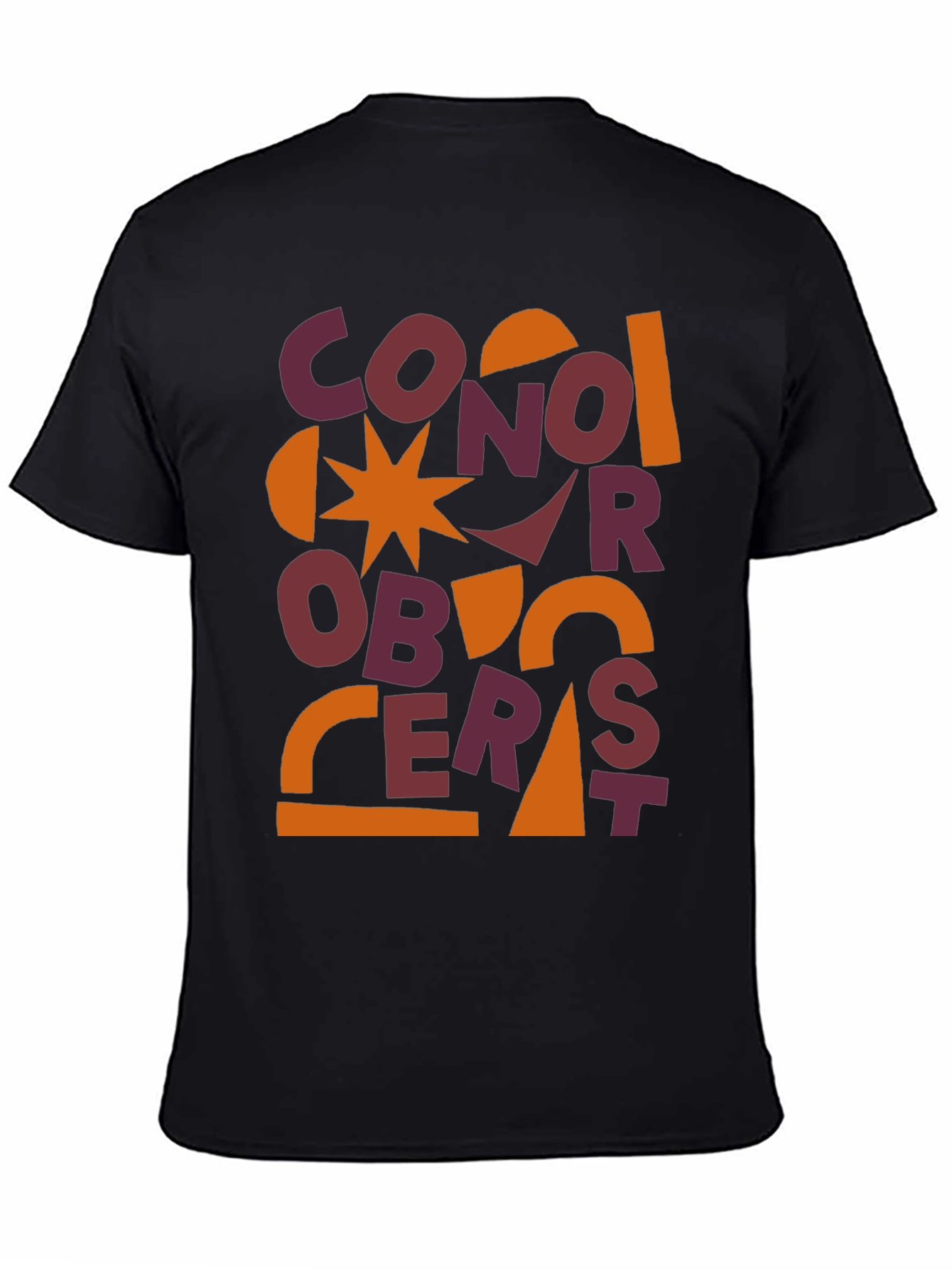 Abstract Graphic Print Mens T-Shirt