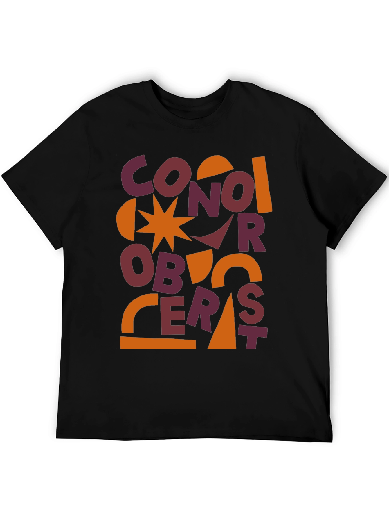 Abstract Graphic Print Mens T-Shirt