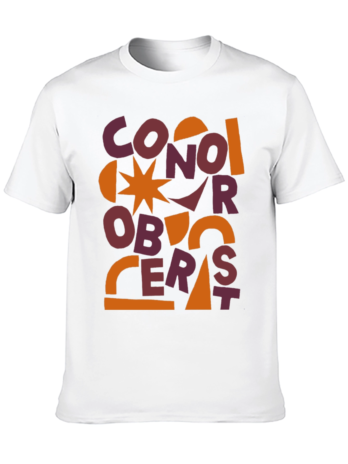 Abstract Graphic Print Mens T-Shirt