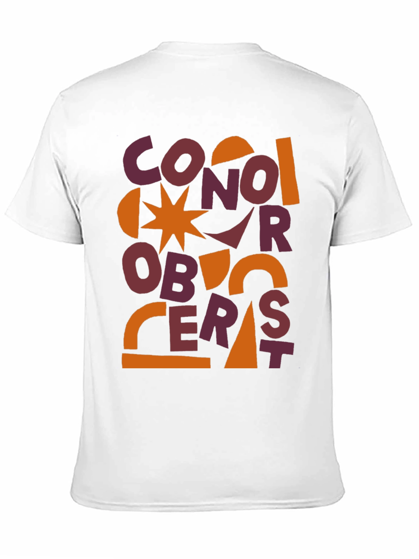 Abstract Graphic Print Mens T-Shirt