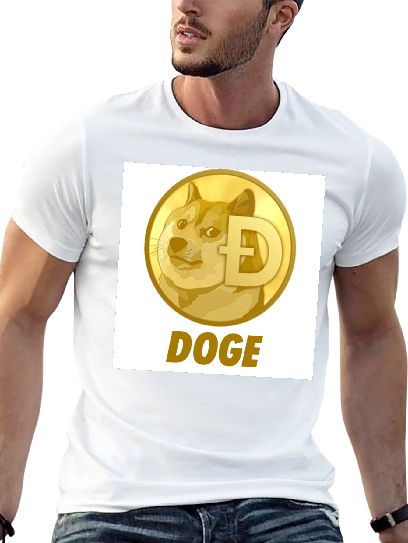 Doge Coin Black T-Shirt - Crypto Currency Fashion
