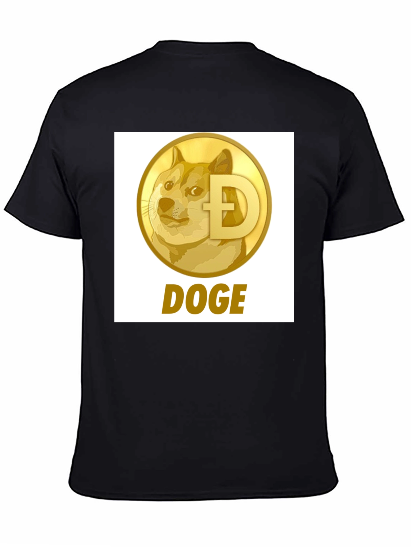 Doge Coin Black T-Shirt - Crypto Currency Fashion
