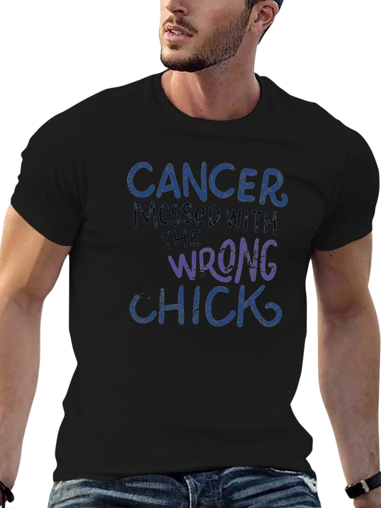 Cancer Messed With The Wrong Chick T-Shirt