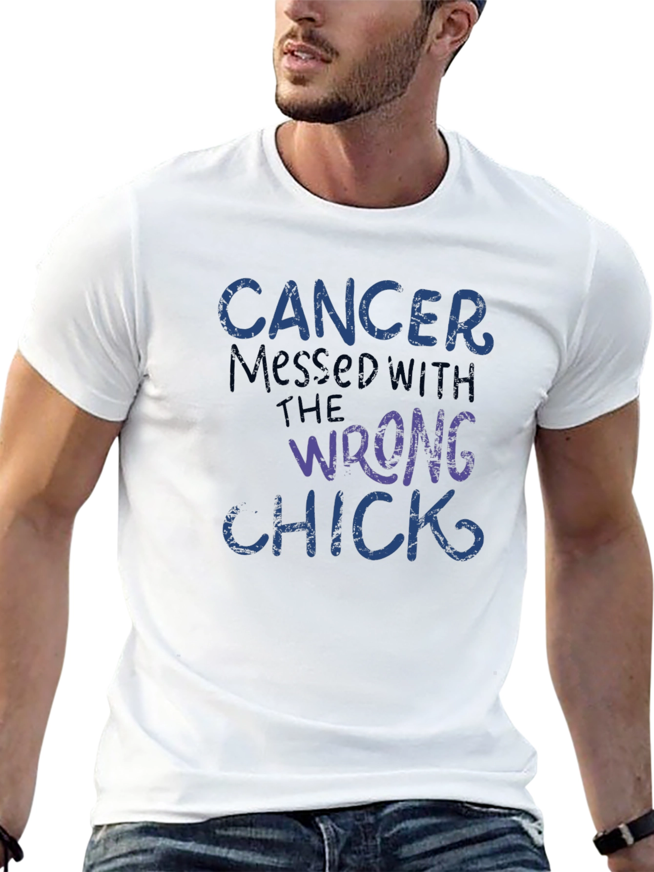 Cancer Messed With The Wrong Chick T-Shirt