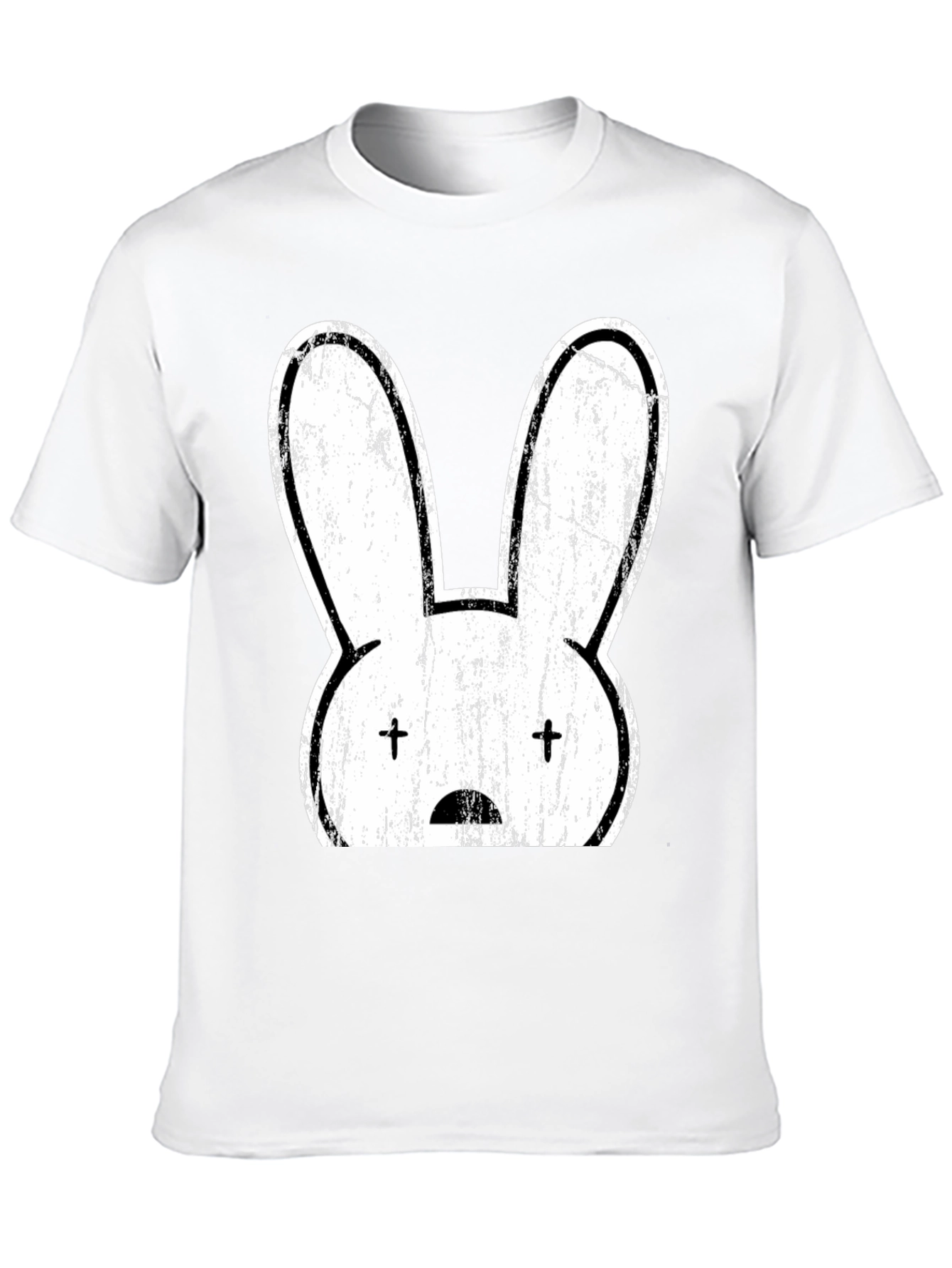 Distressed Bad Bunny Graphic Tee